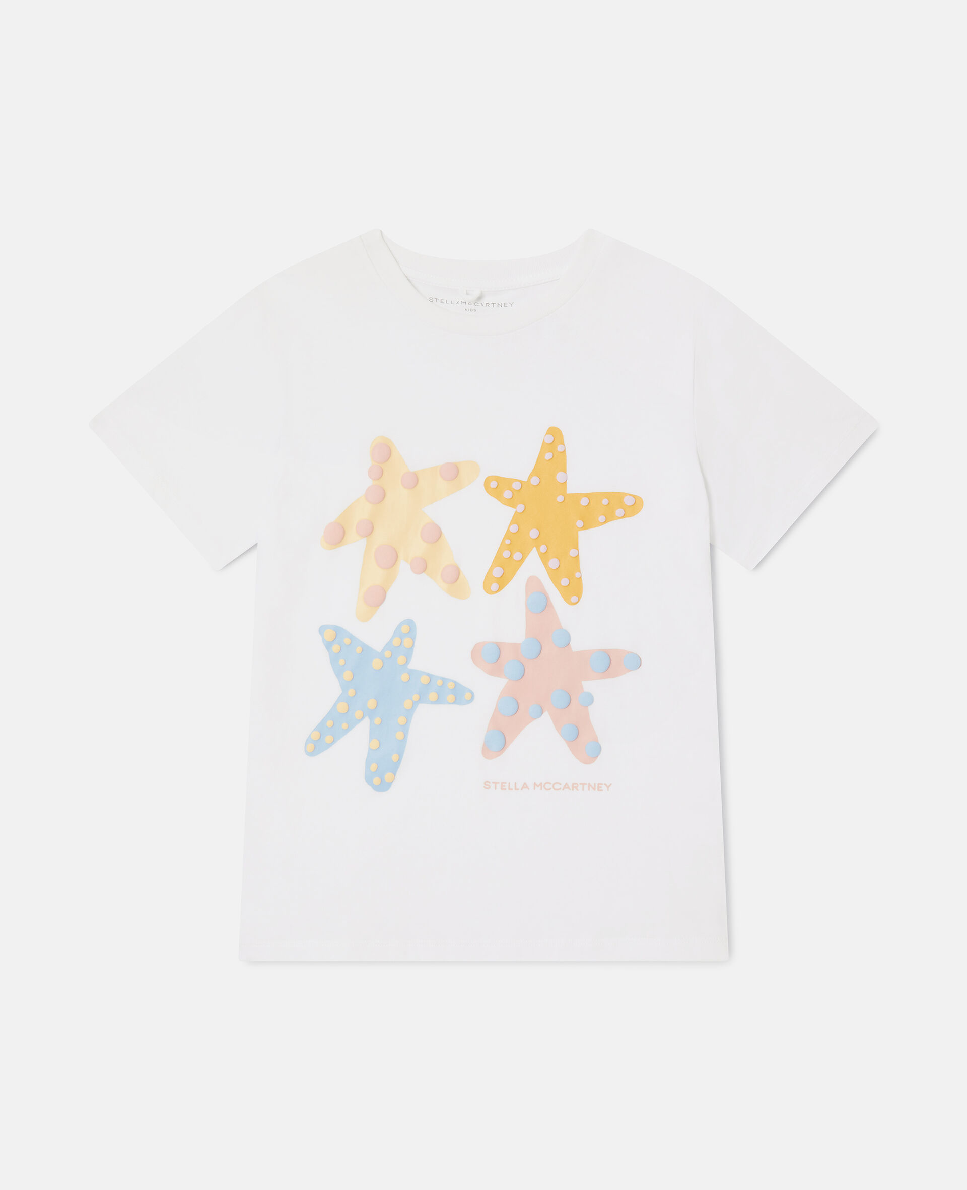 T shirt graphique avec etoile de mer-Blanc-medium