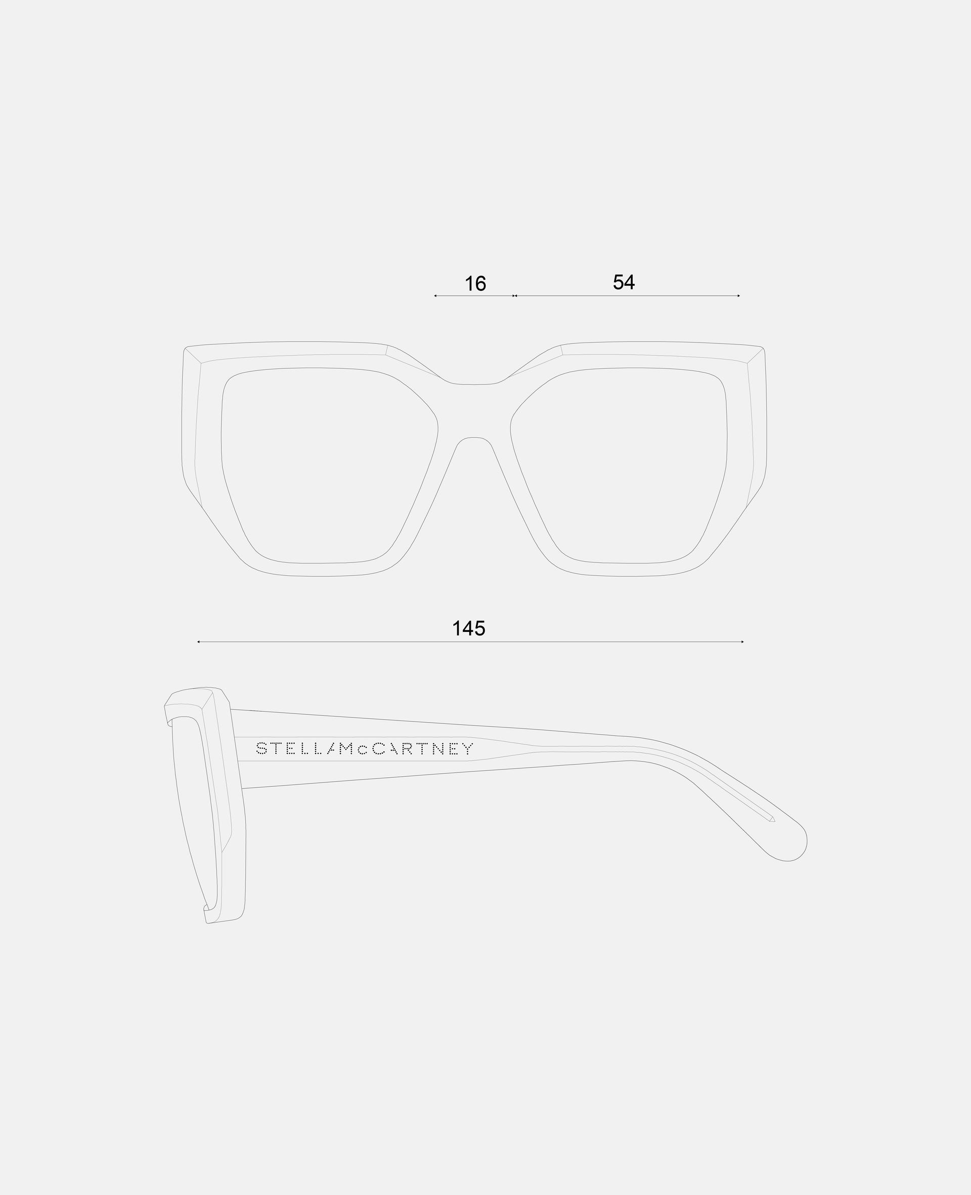 Chunky Square Cat-Eye Sunglasses-Black-large Chunky Square Cat-Eye Sunglasses-Black-large image number 3