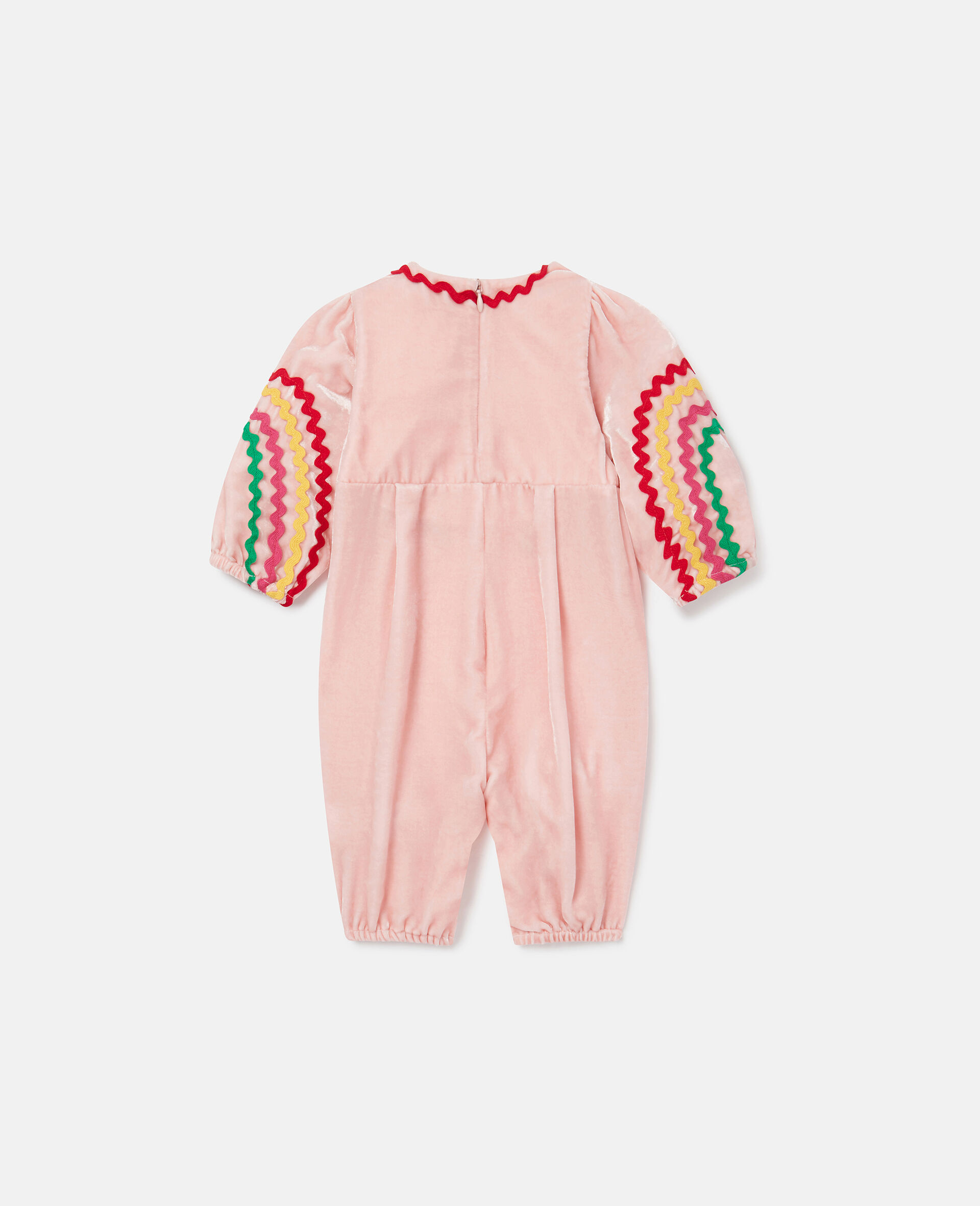 Skaterkleid con Blumenstickerei-Rosa-large image number 2