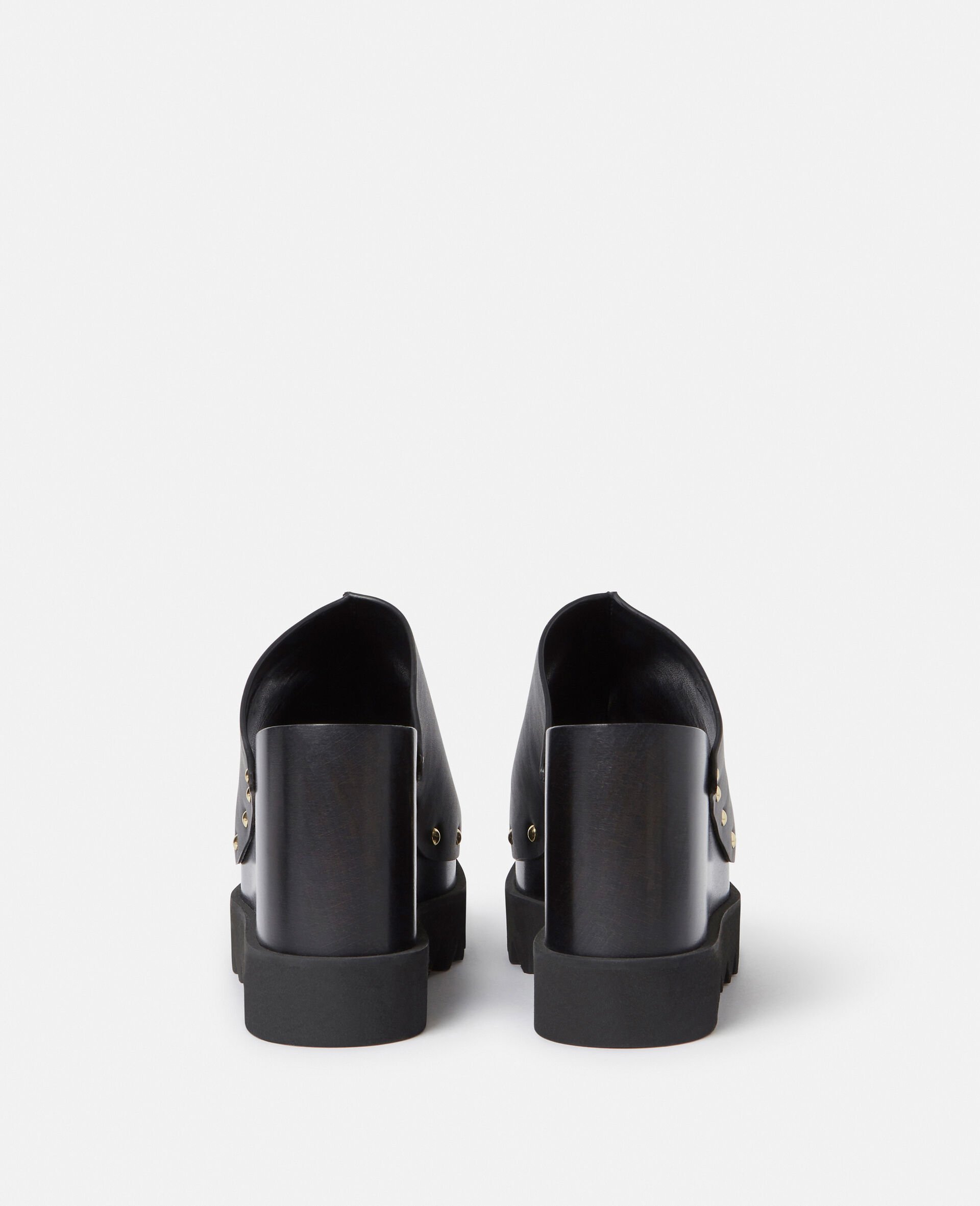 Elyse Studded Slide Wedge Sandals-Black-large Elyse Studded Slide Wedge Sandals-Black-large image number 1