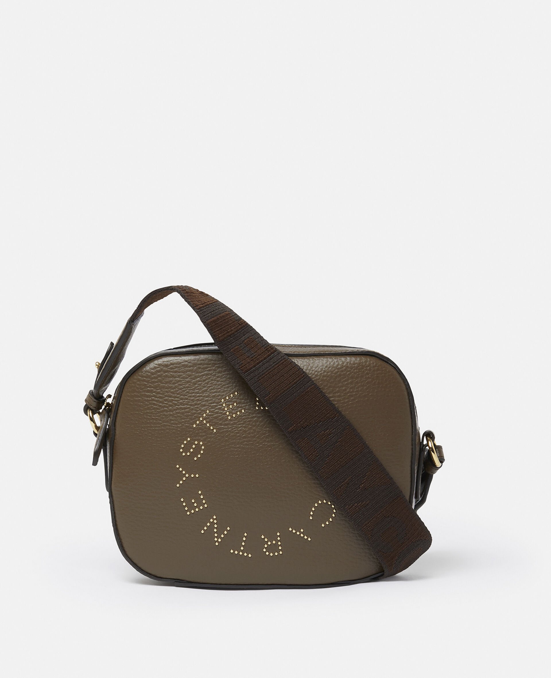 Sac a bandouliere camera Logo-Marron-medium