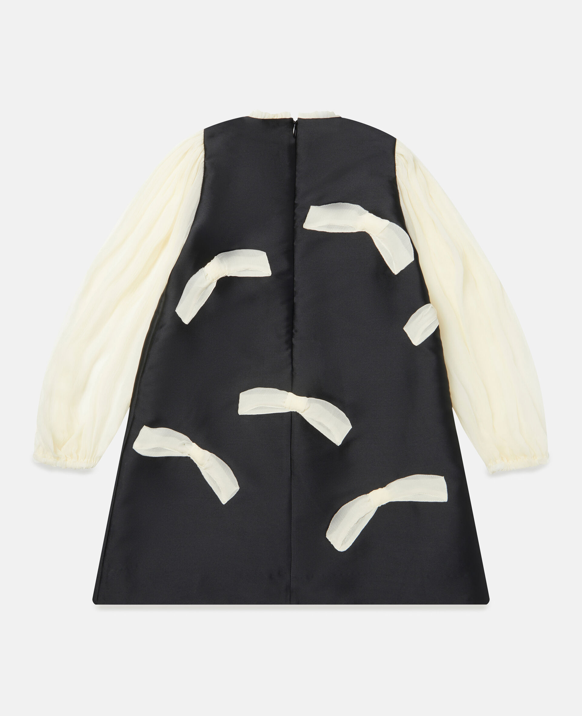 Bow Patch Duchesse Dress-Black-large image number 2