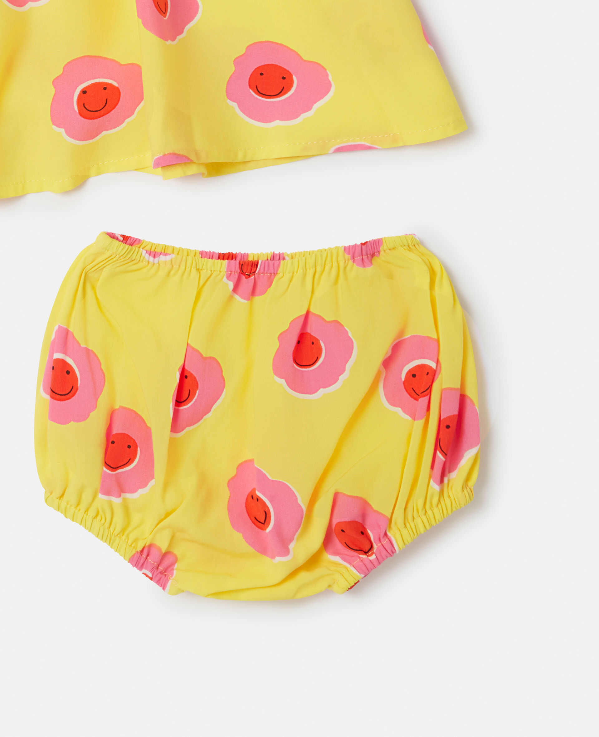 Graphic Flower Print Dress and Bloomers Set-Multicoloured-large image number 3