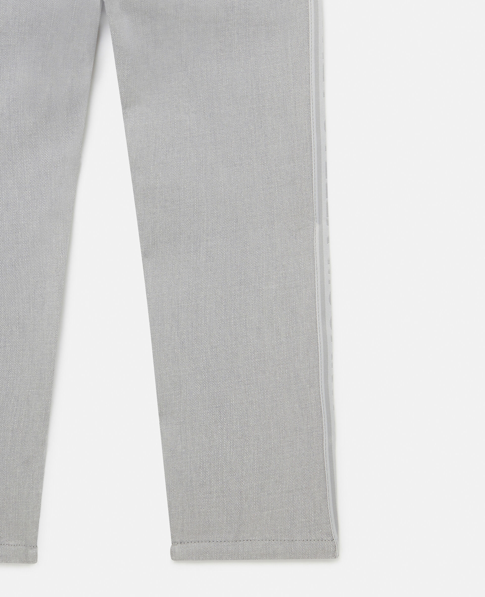 Branded Panel Denim Jeans-Grey-large Branded Panel Denim Jeans-Grey-large image number 3