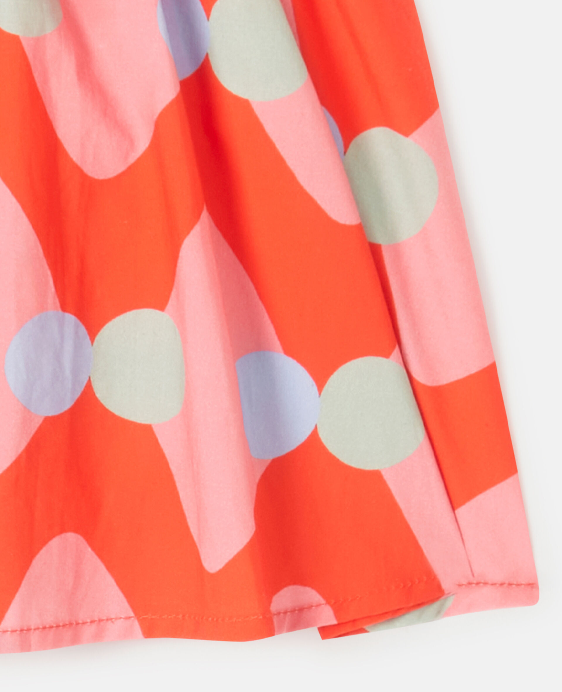 Zig-Zag Print Dress and Bloomer Set-Red-large image number 3