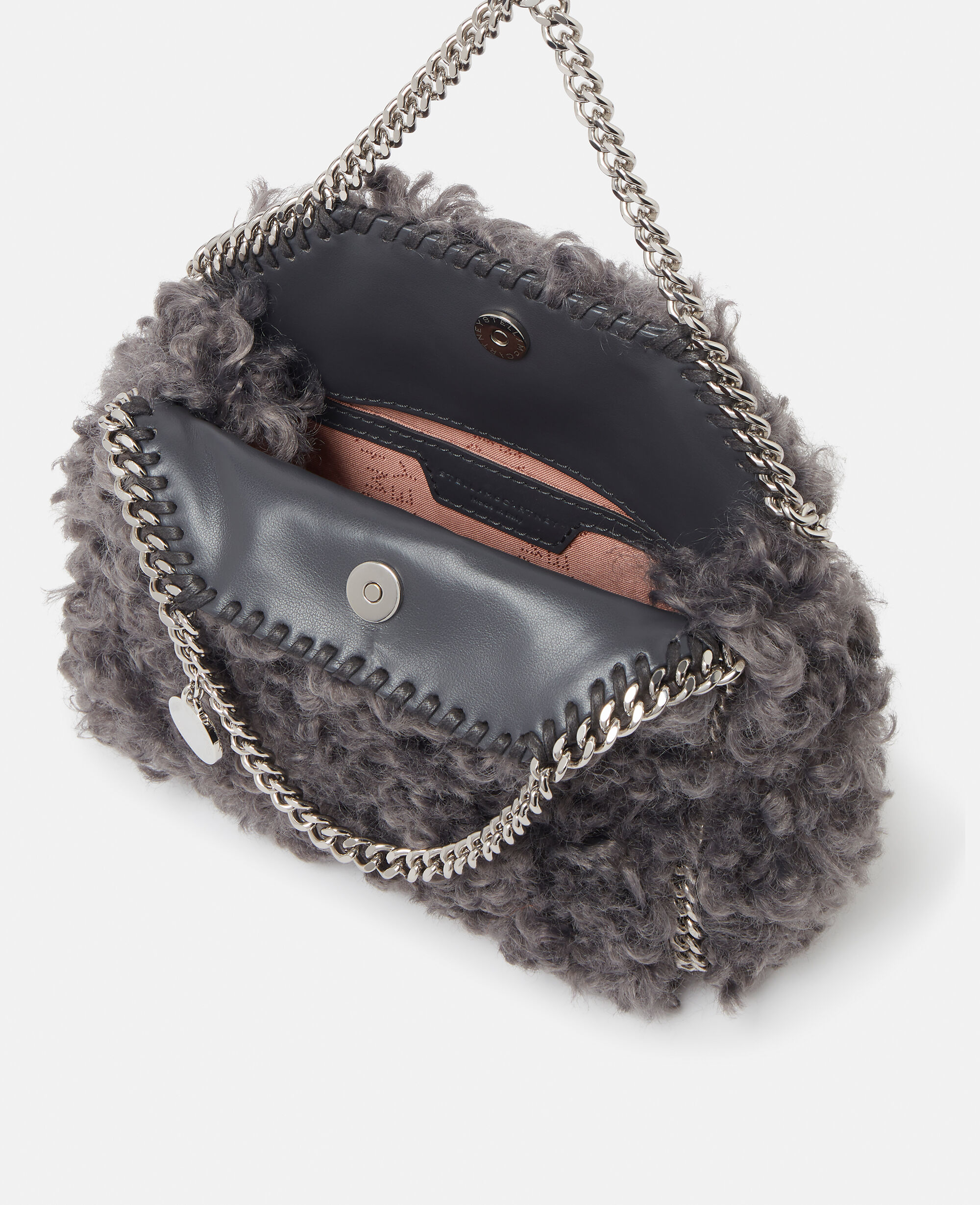 【STELLA MCCARTNEY】ファラベラ プラッシュテディ トートバッグ Women スモークグレー ファラベラ タイニー テディ トートバッグ