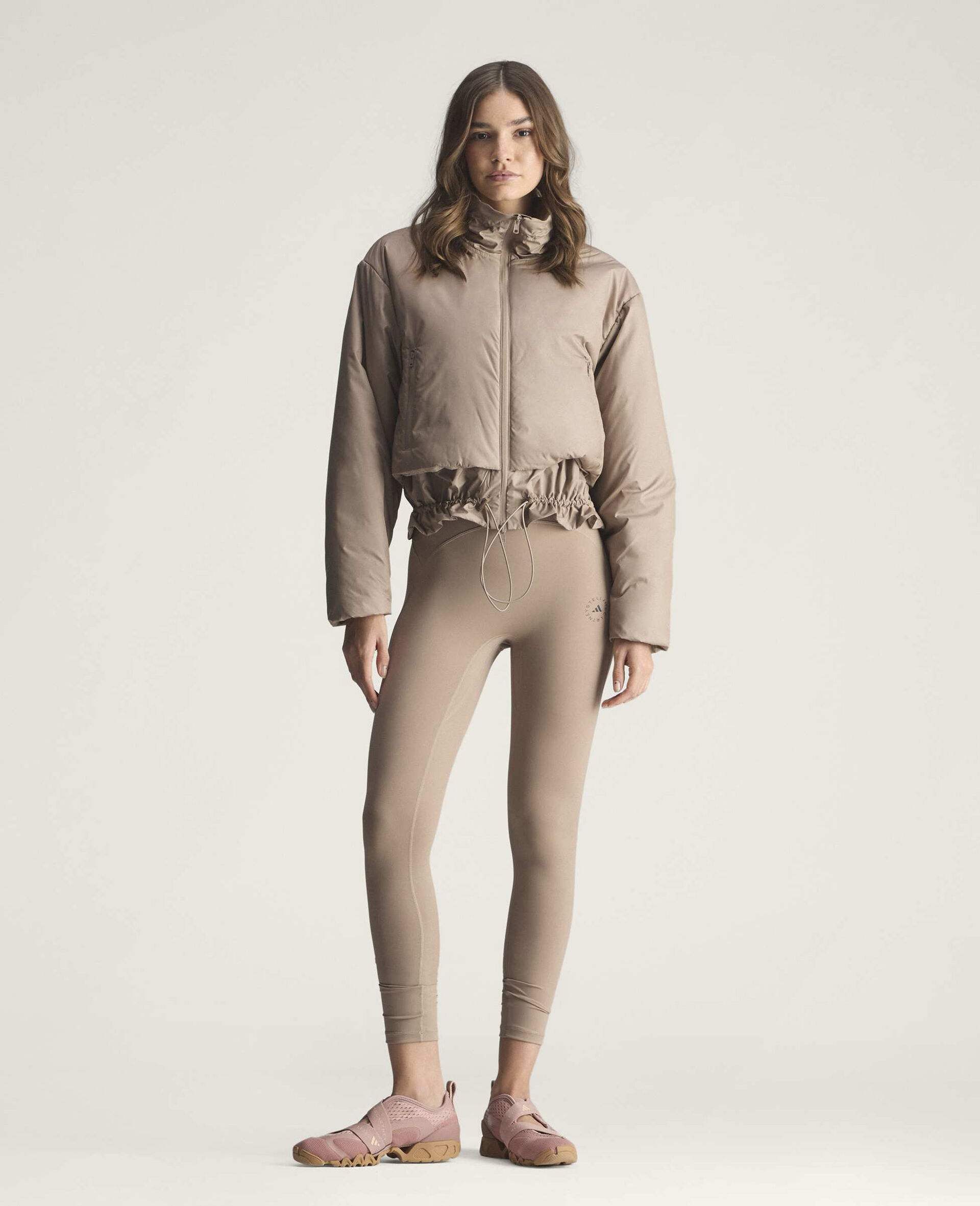 Padded Liner Jacket-Brown-large image number 5