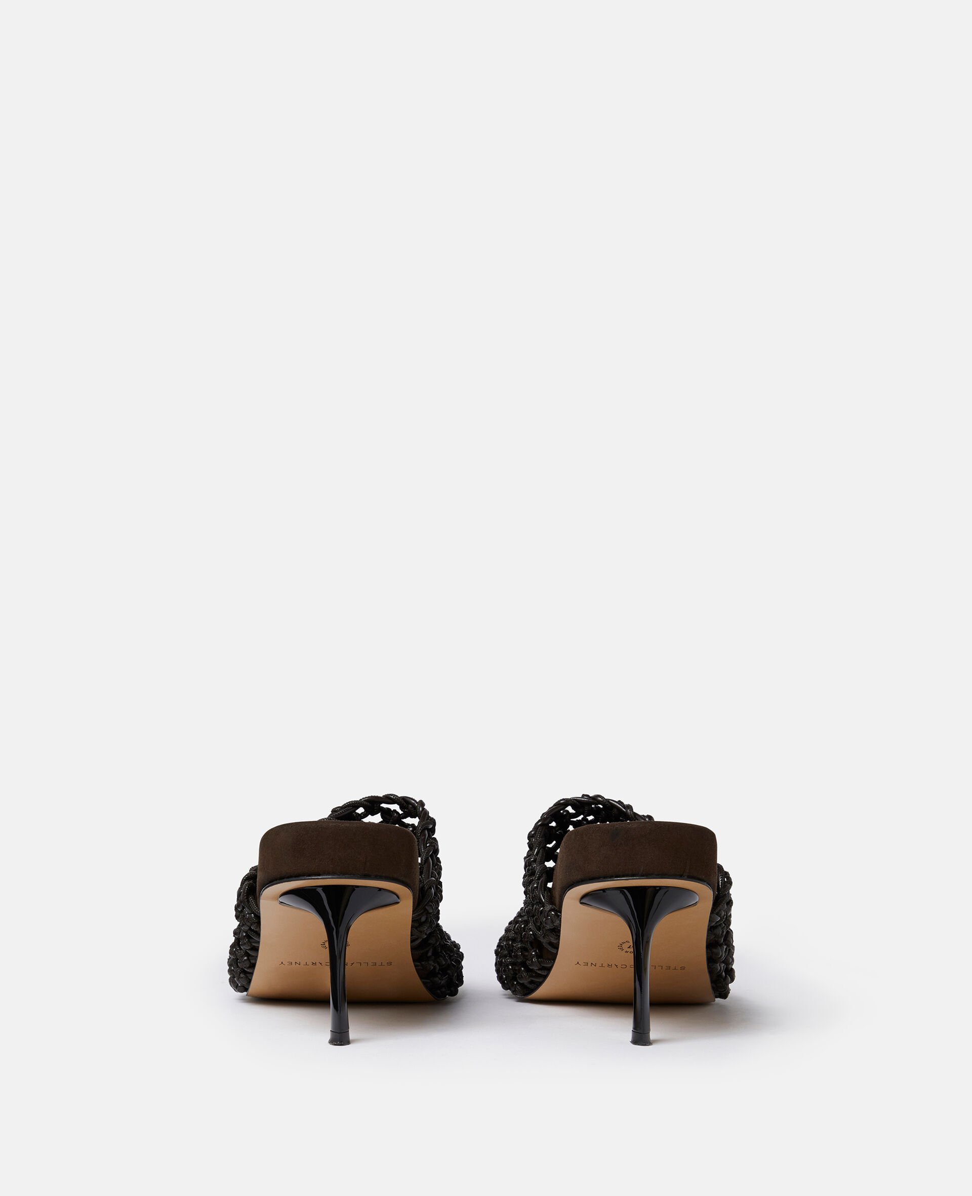 Terra Recycled Knotted Net Mules-Brown-large Terra Recycled Knotted Net Mules-Brown-large image number 2