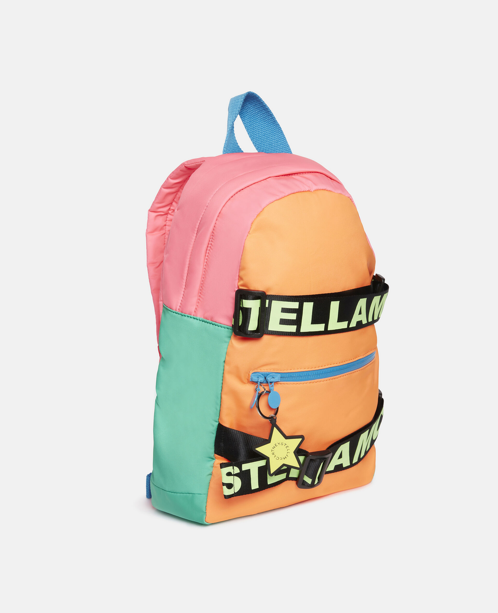 Color Block Logo Backpack-Multicoloured-large image number 1