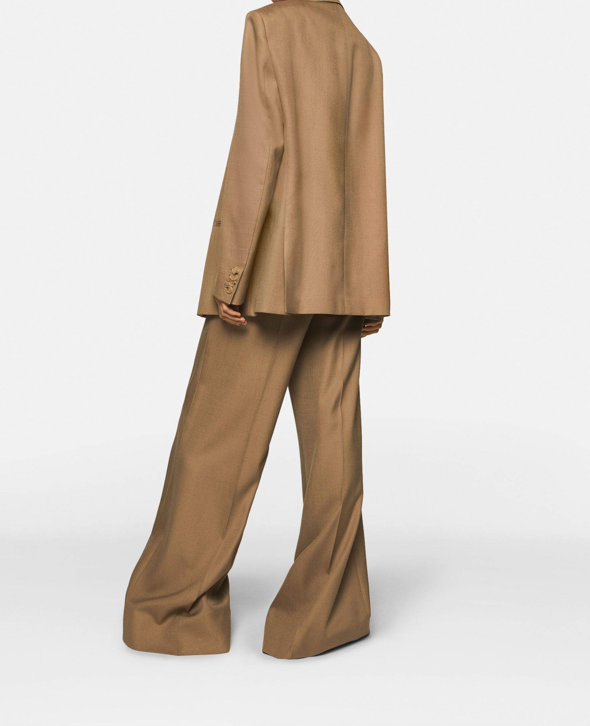 Single-Breasted Blazer -Brown-large image number 2