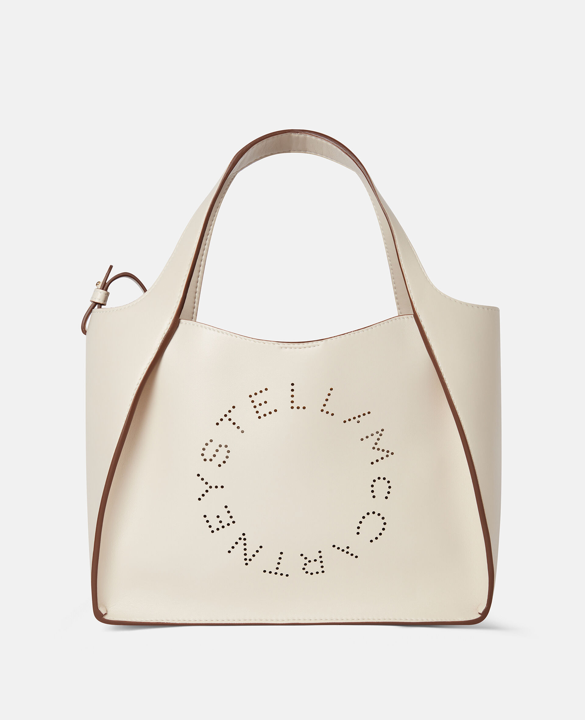 Logo Crossbody Tote Bag-White-medium Logo Crossbody Tote Bag-White-medium