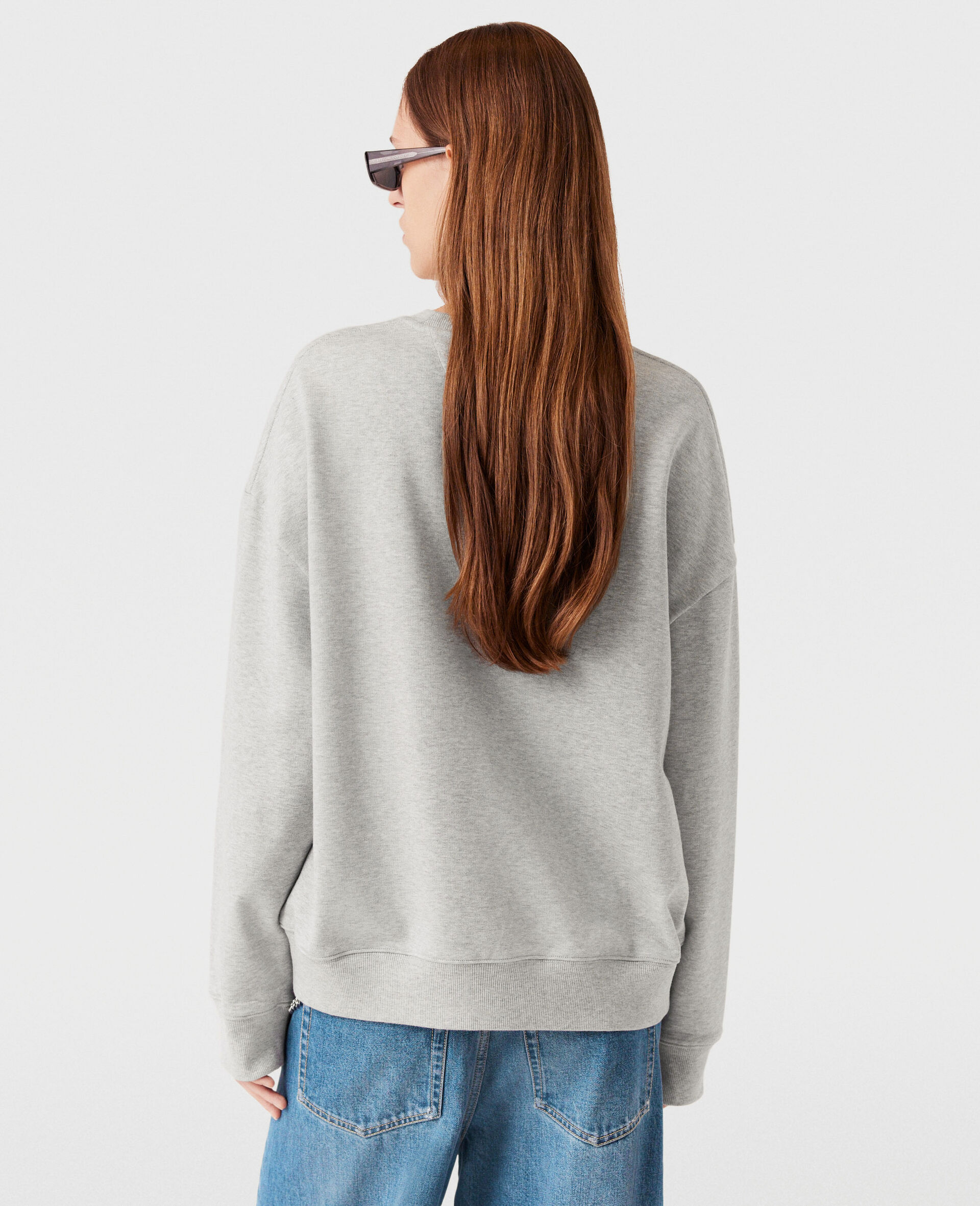 Logo Charm Sweatshirt-Grey-large image number 3