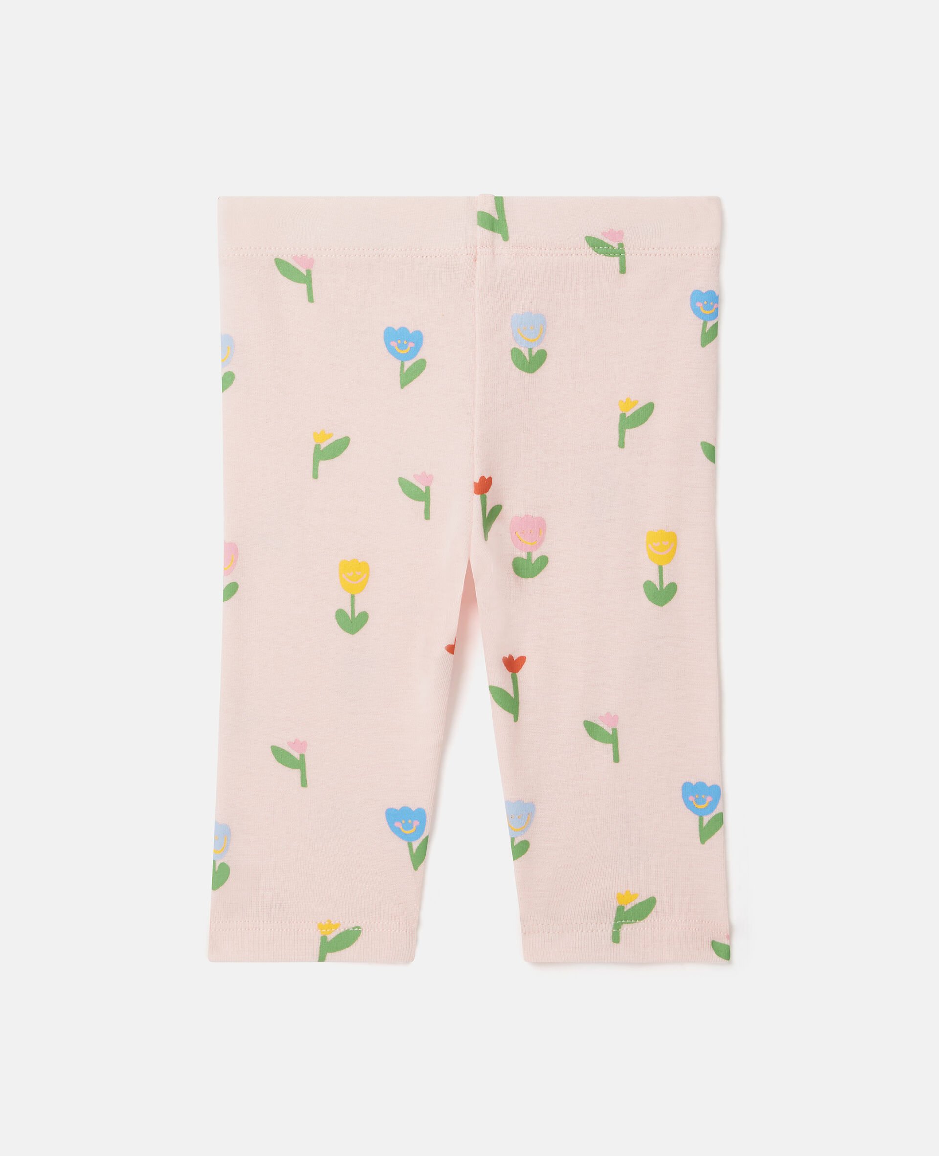 Floral Print Leggings-Pink-large image number 2