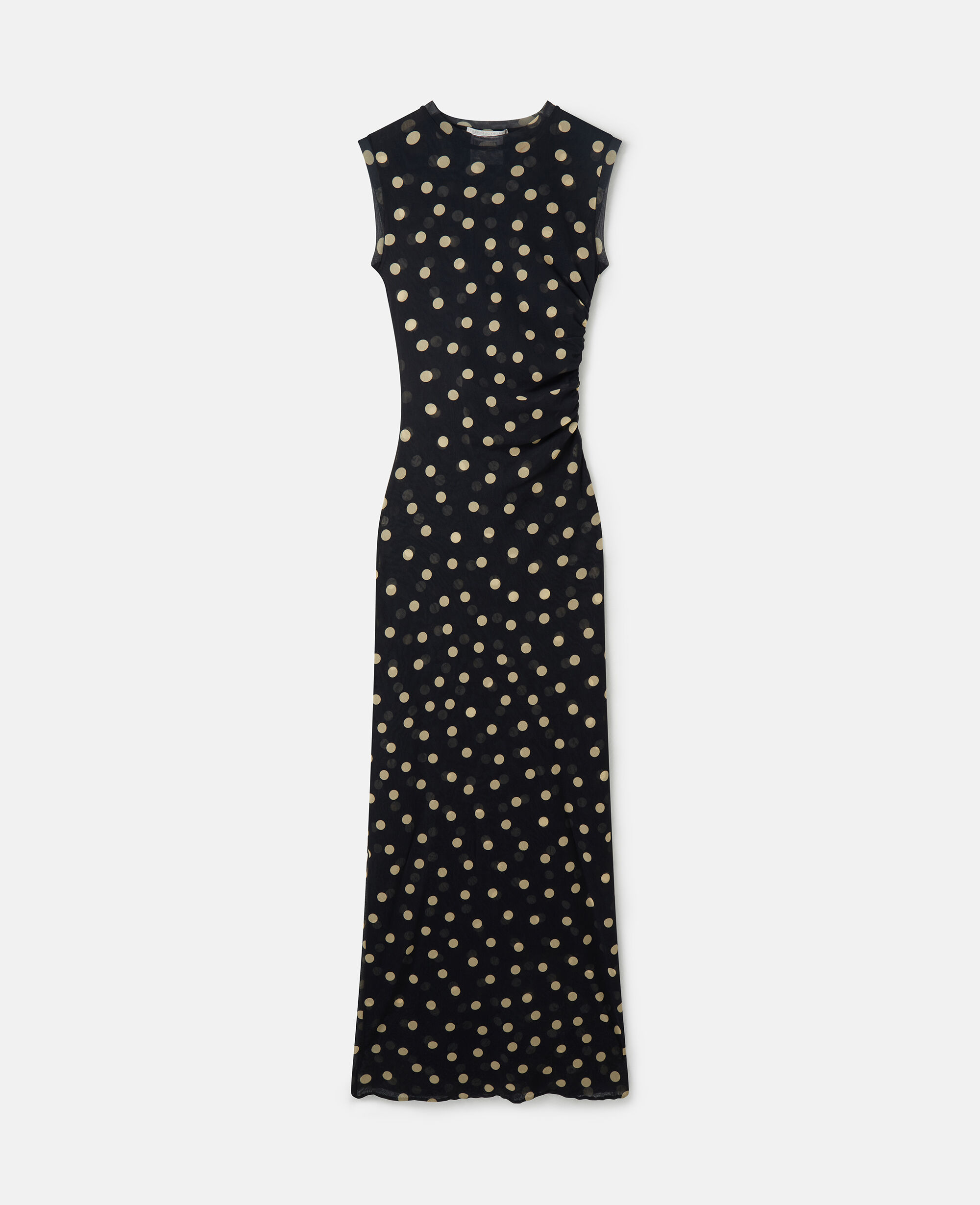 Polka dot mesh maxi dress hotsell