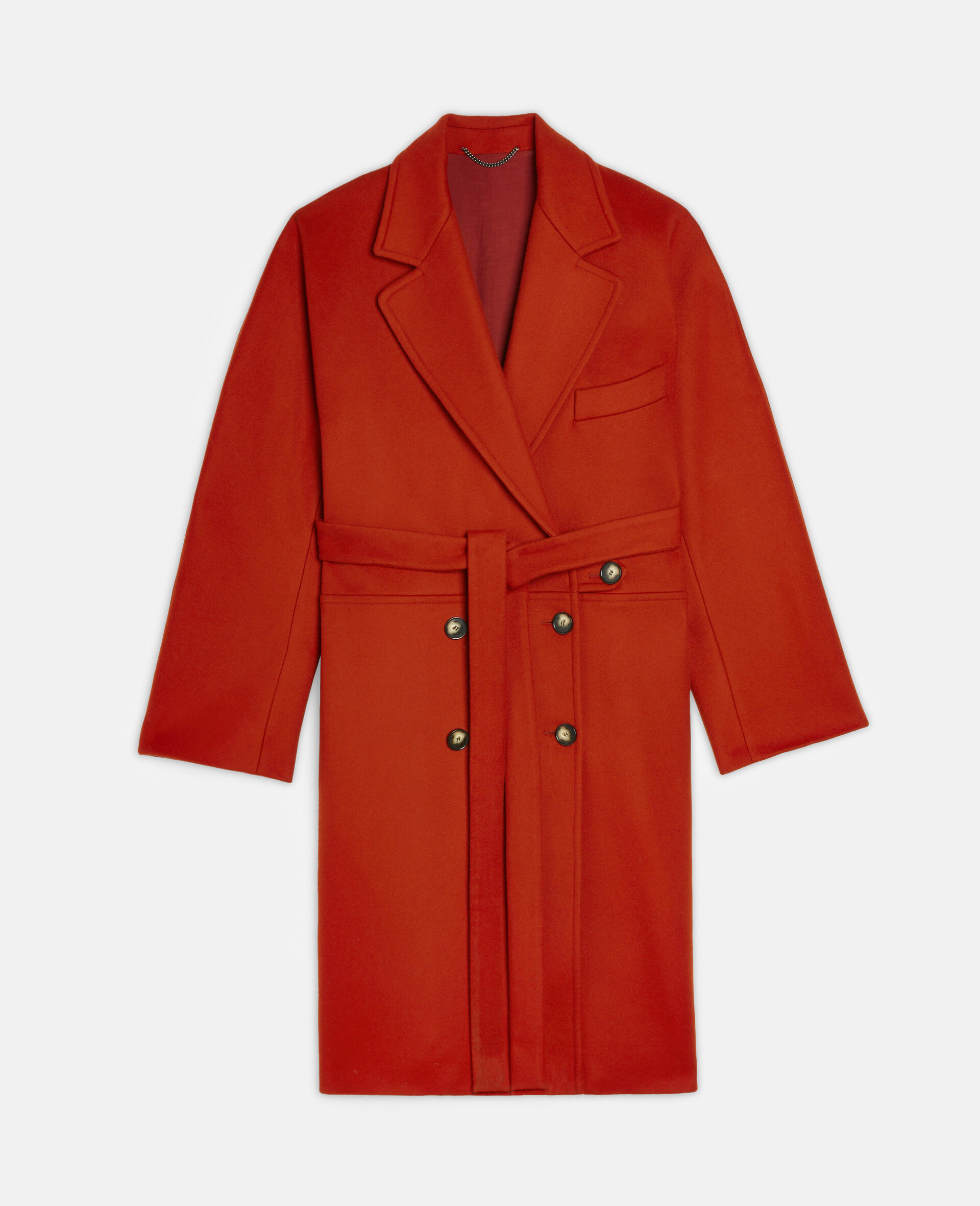 Wool Coat-Red-large