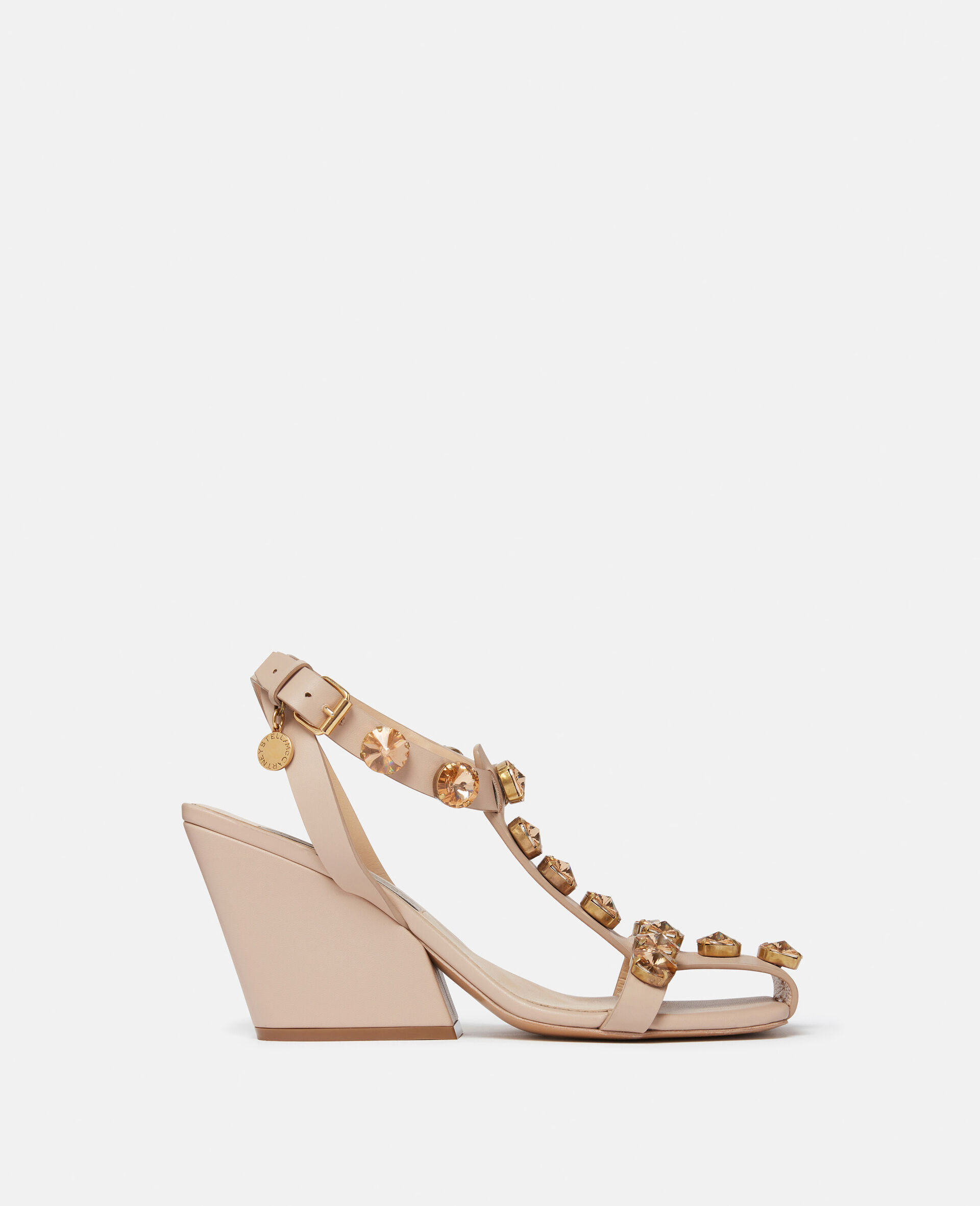 Cowboy T-Bar Heeled Sandals-Green-large image number 0