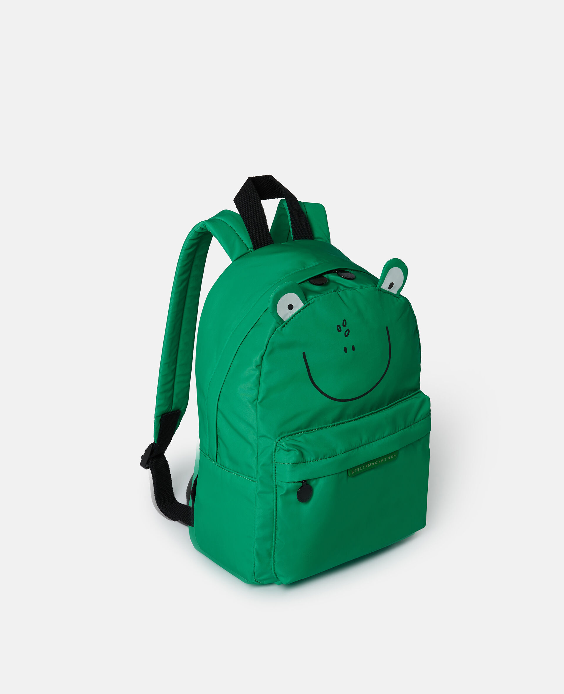 Frog Graphic Backpack-Green-large image number 1