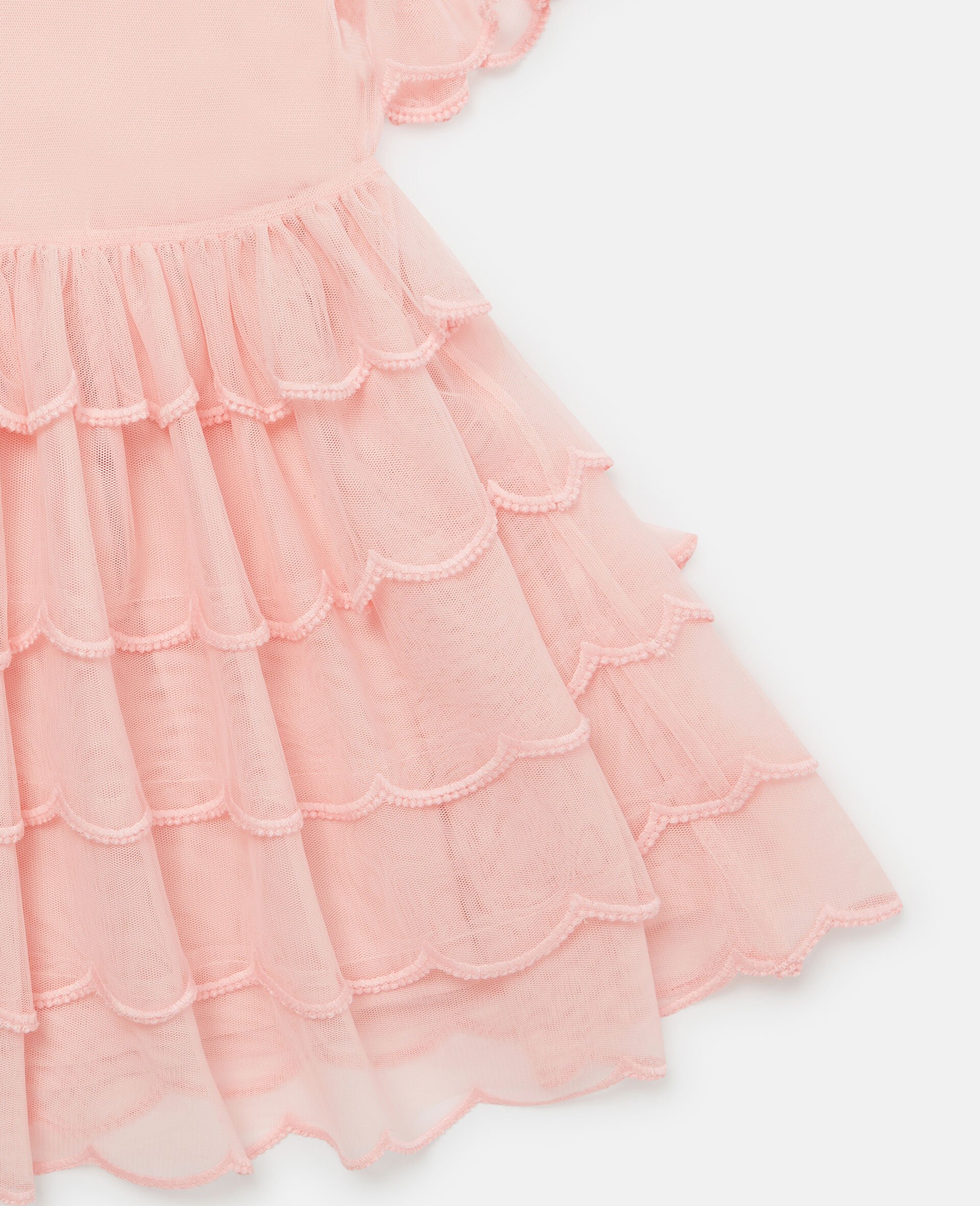 Tiered Ruffle Dress-Pink-large image number 3