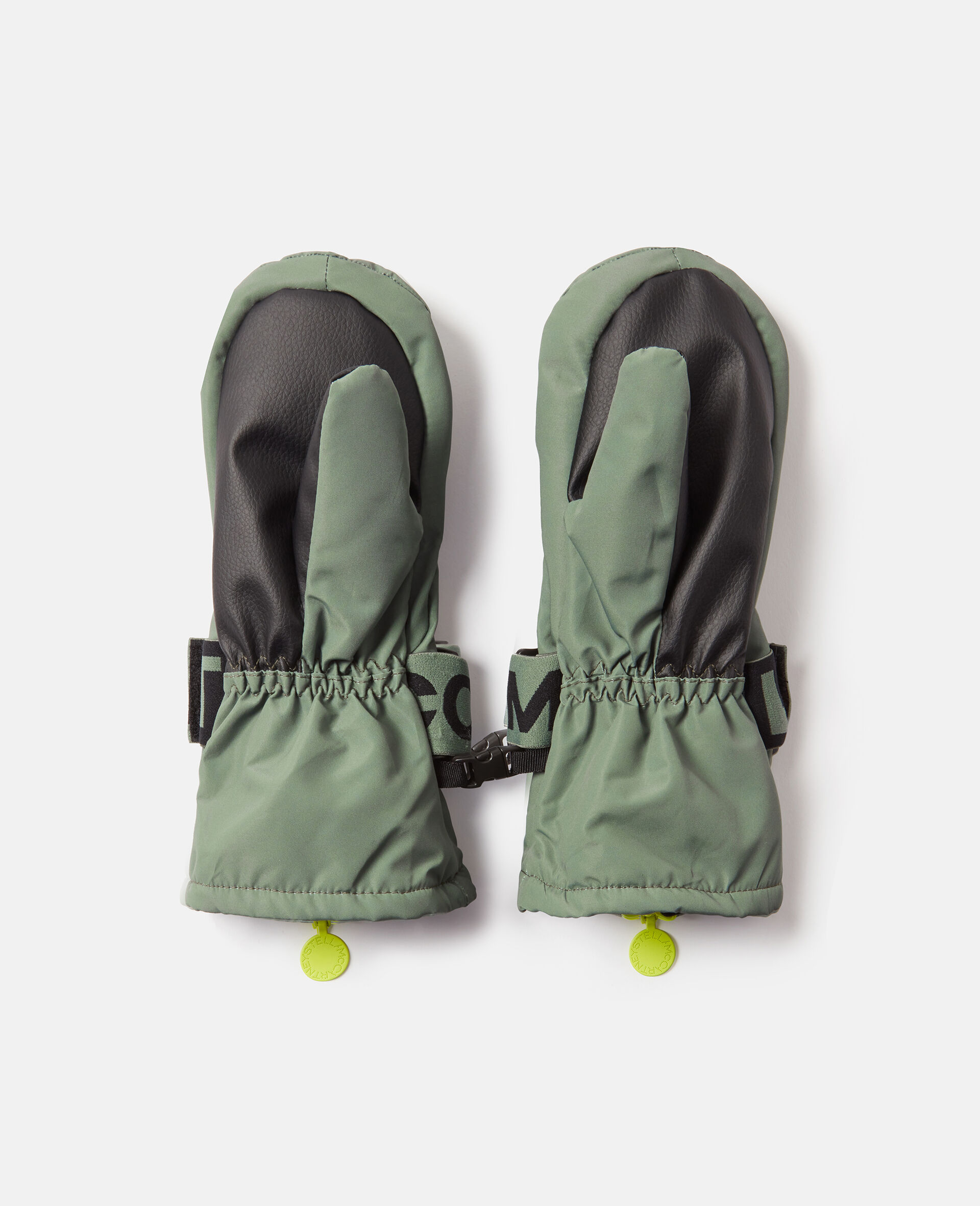 Skihandschuhe mit Logo-Band-Grün-medium