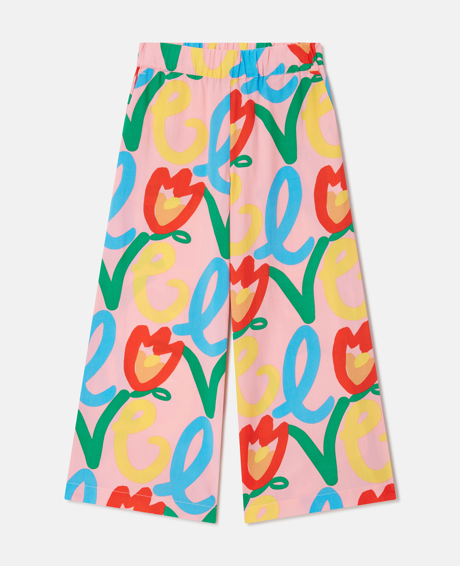 Love Motif Trousers-Pink-large image number 0