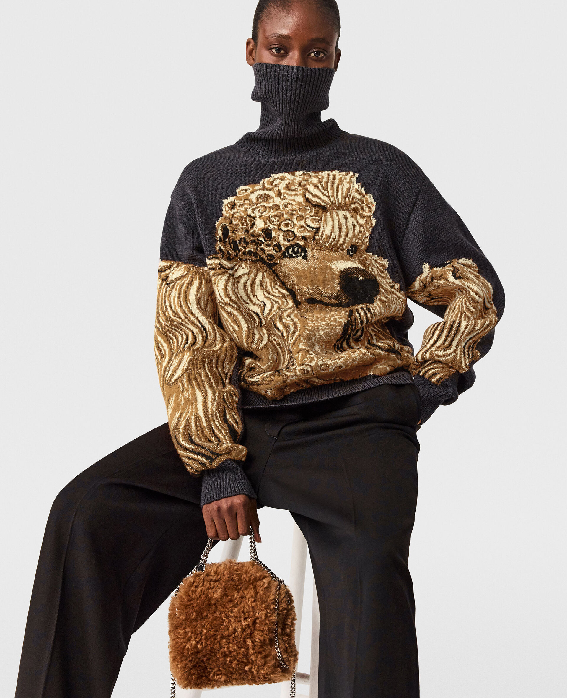 Jeff Koons Poodle Jumper-Grey-large image number 5