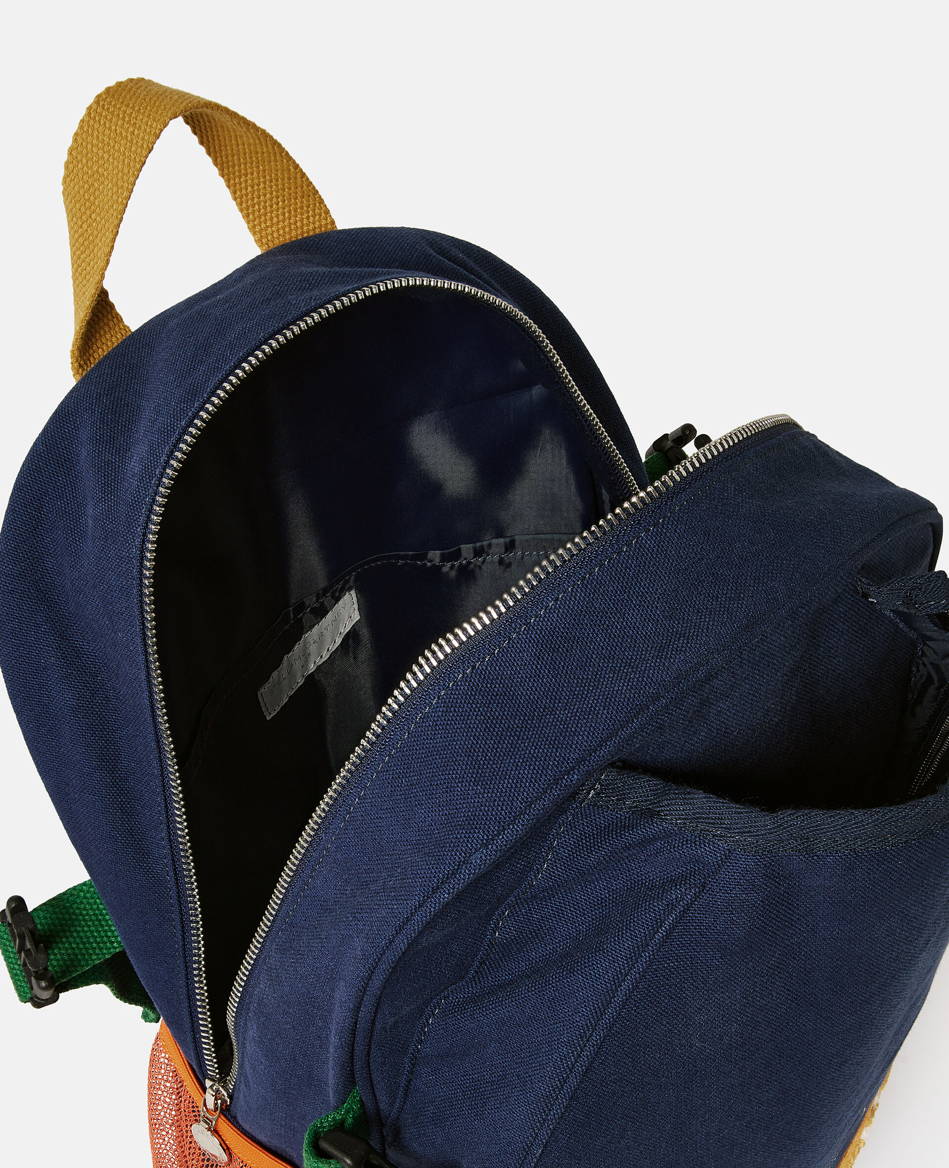 Tennis Ball Motif Backpack-Blue-large image number 4