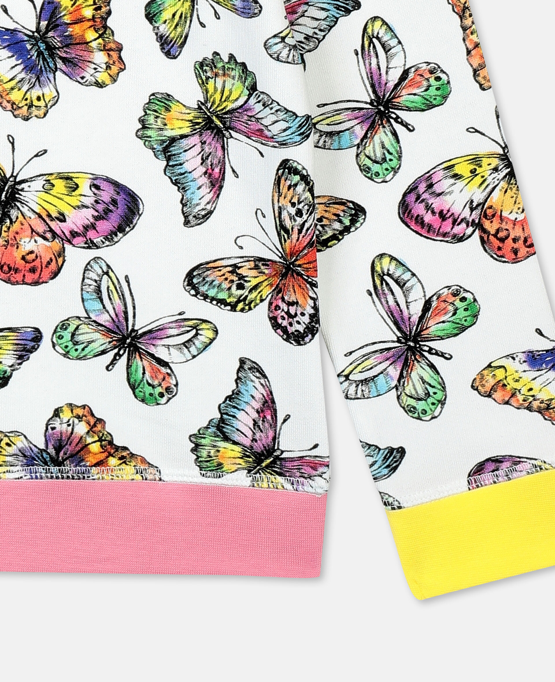 Butterfly Cotton Sweatshirt-Multicolour-large image number 2