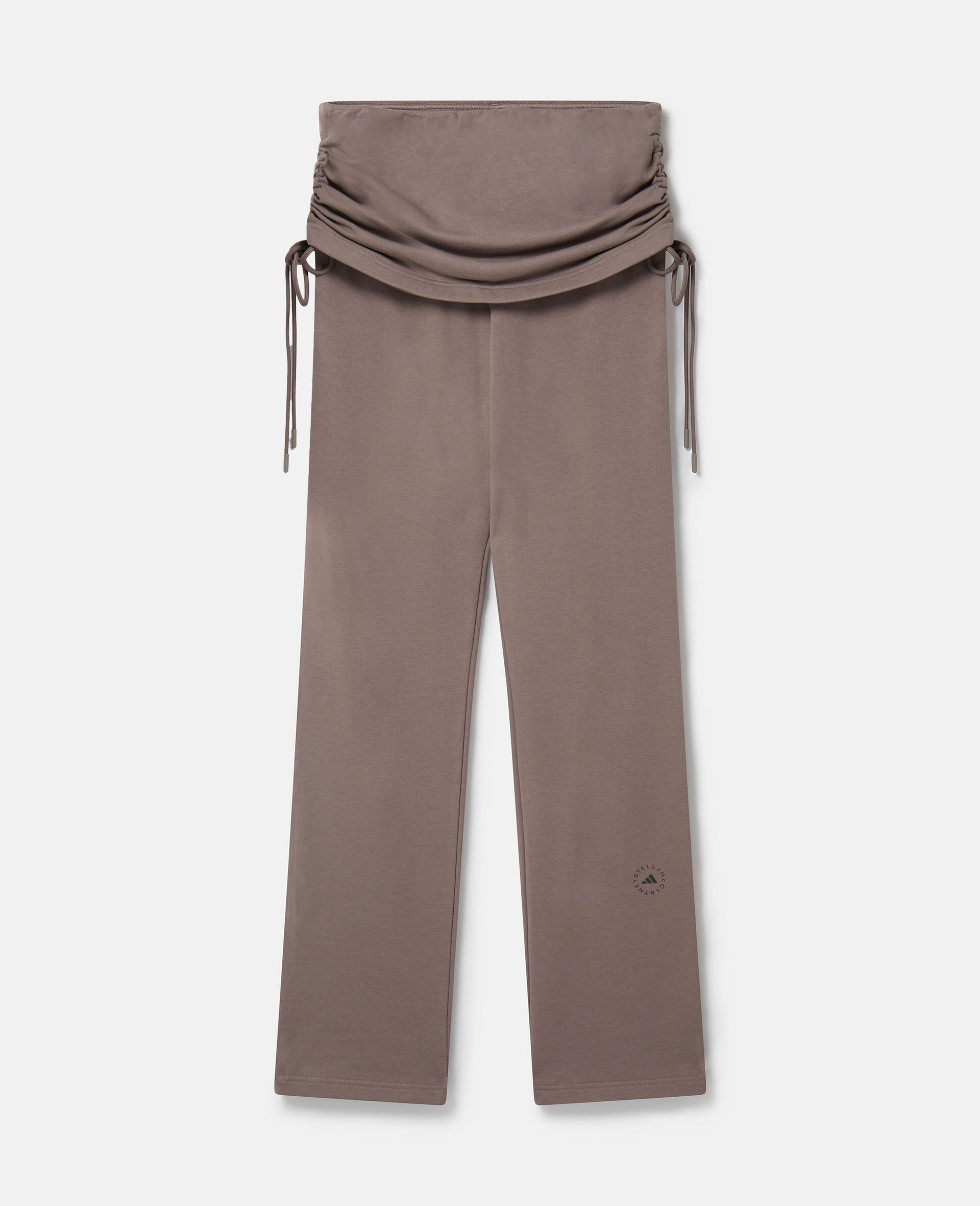 TrueCasuals Rolltop Trousers-Brown-medium