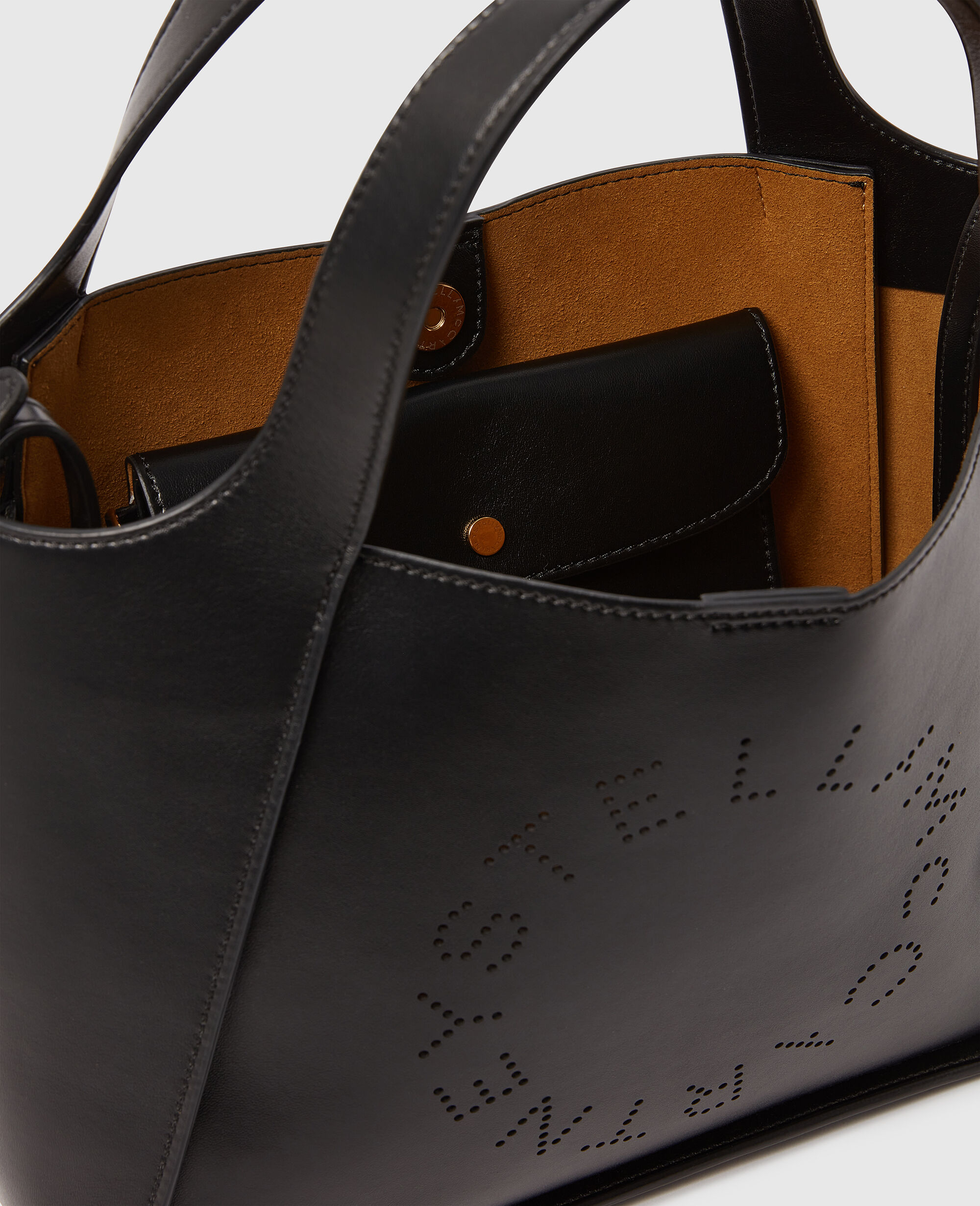 Women Black Logo Crossbody Tote Bag | Stella McCartney US