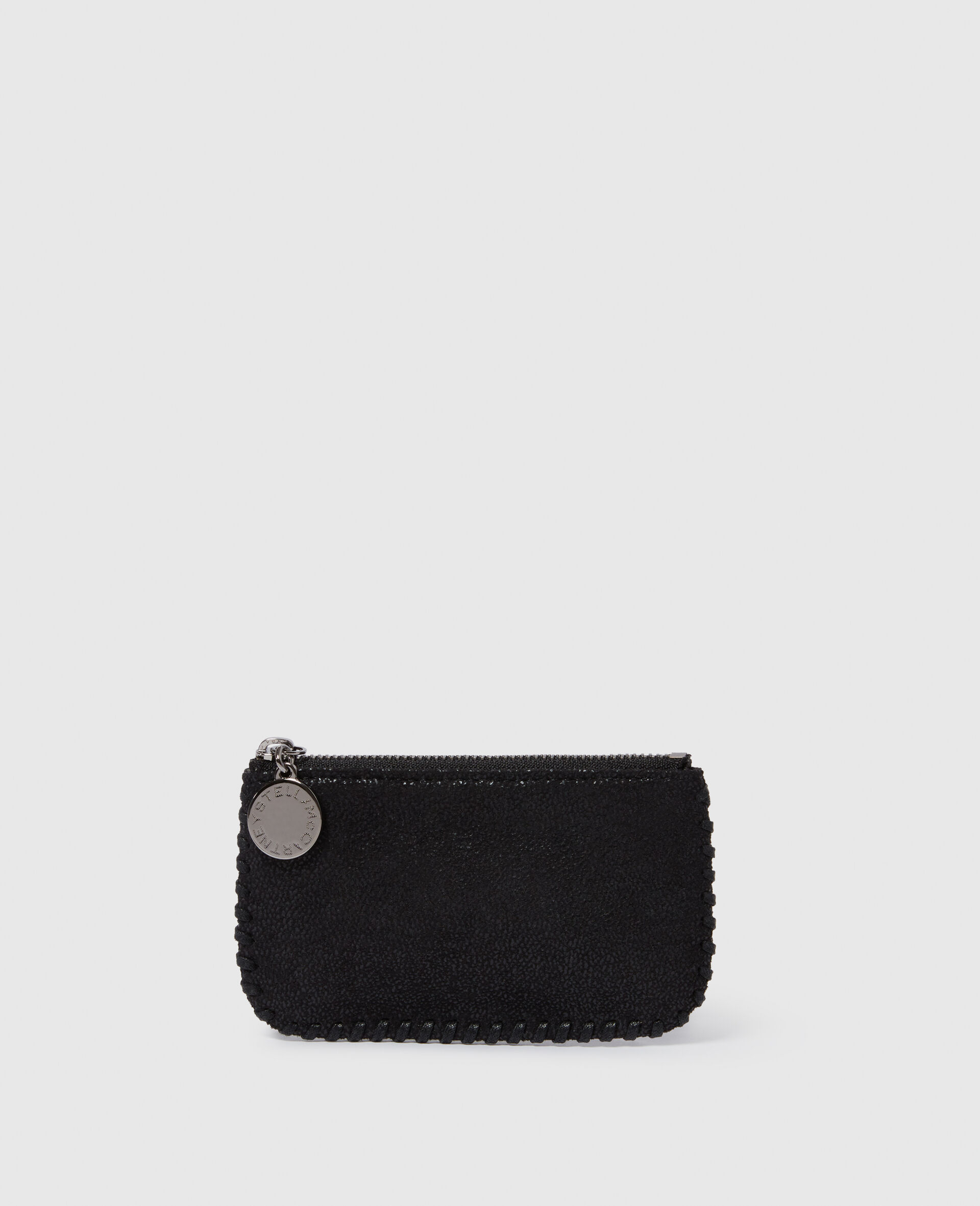 Falabella Zip Cardholder Keyring -Black-medium