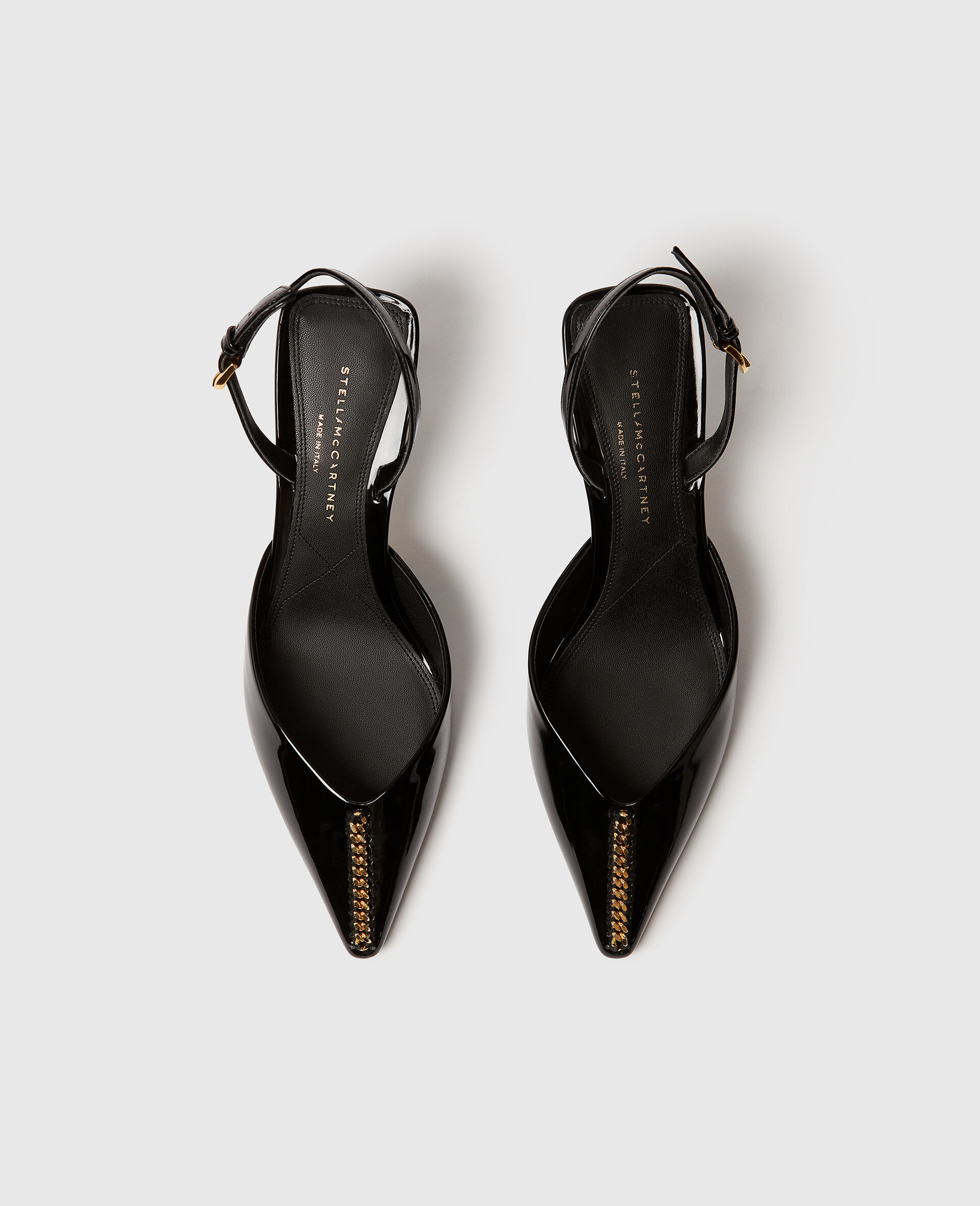 Slingback in Pelle Verniciata Elsa-Nero-large image number 3