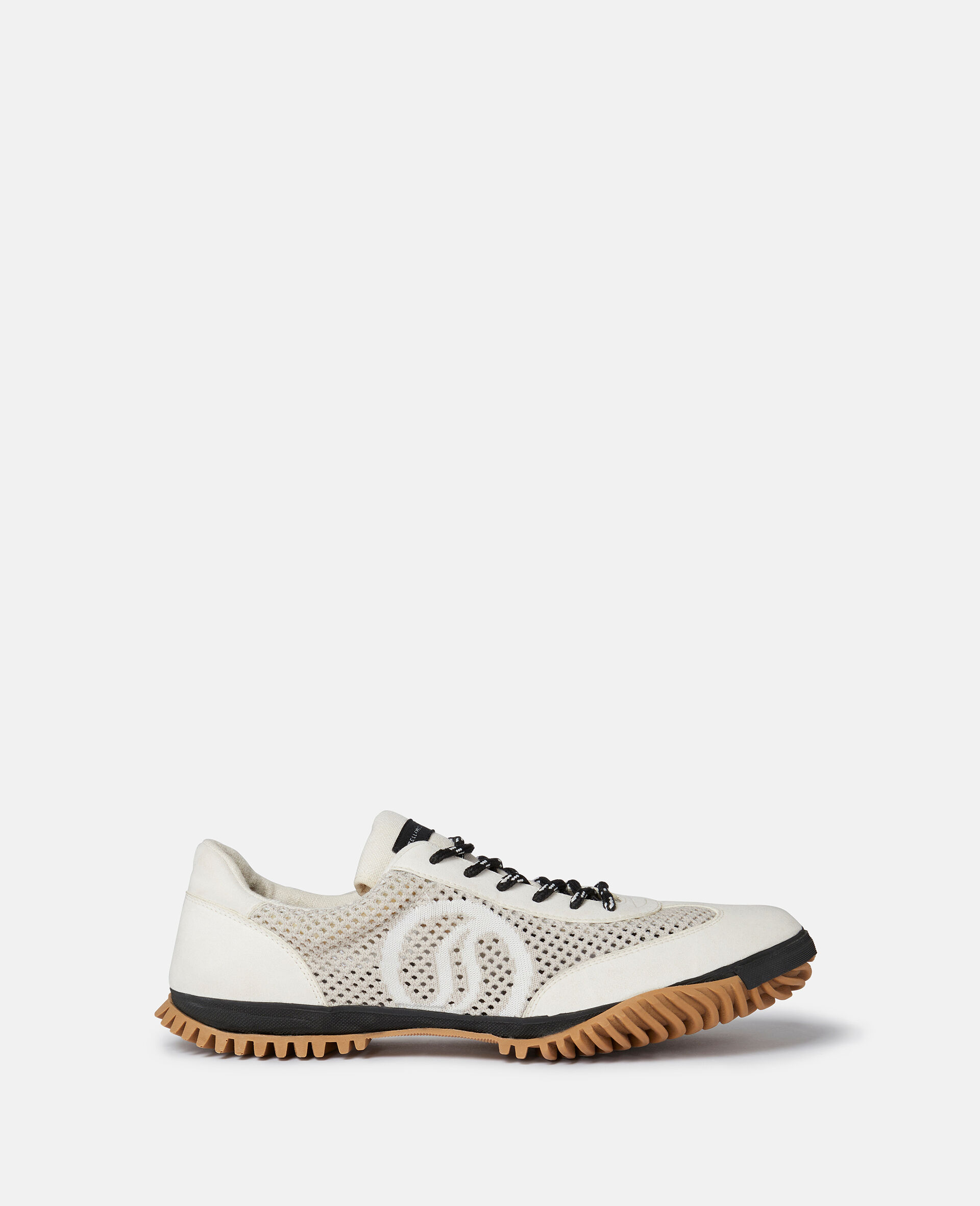 S-Wave Sport Mesh Panelled Sneakers -Bianco-model