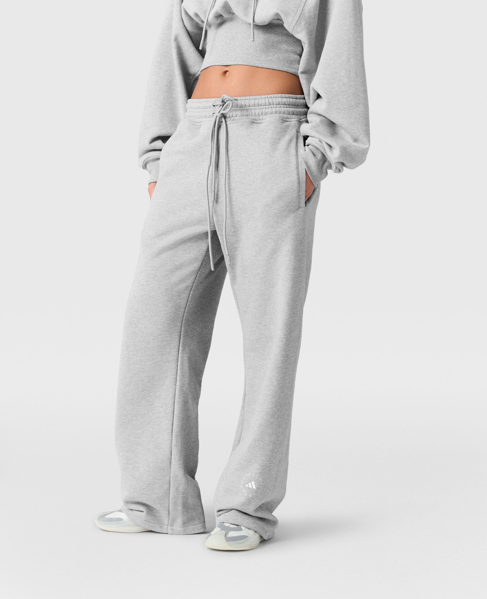 Logo Straight-Leg Joggers-Grey-large Logo Straight-Leg Joggers-Grey-large image number 4