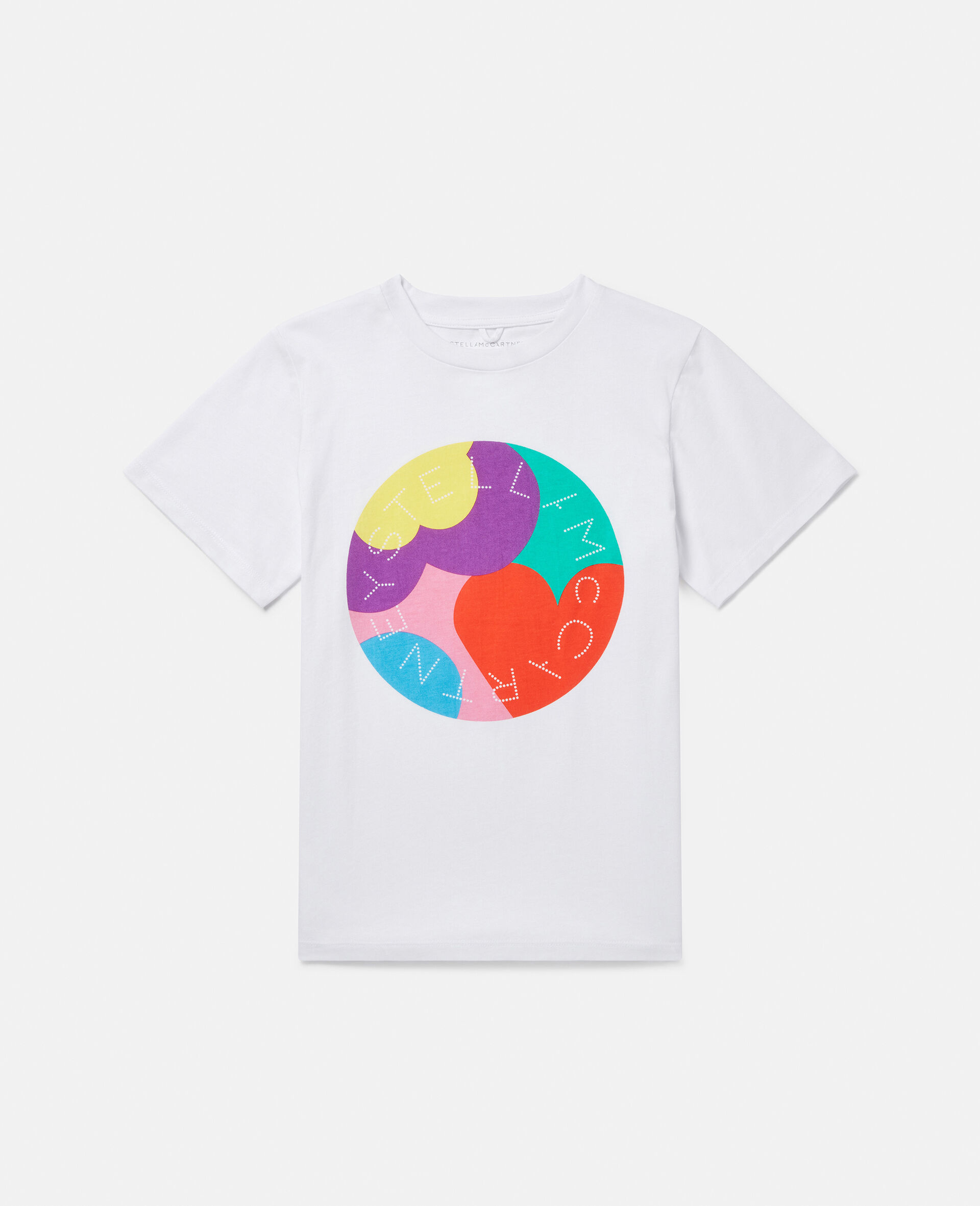 Stella Logo Love Graphic T-Shirt-White-large image number 0