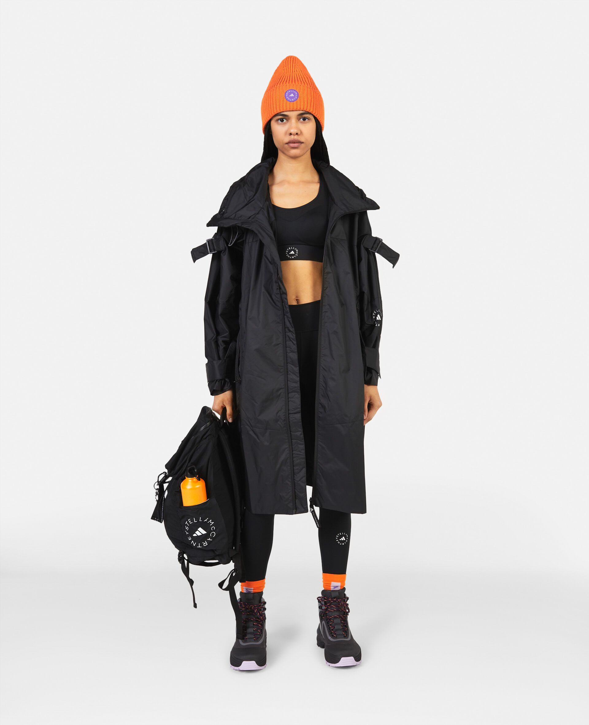 Gore-Tex Hooded Outdoors Jacket-Black-large image number 0