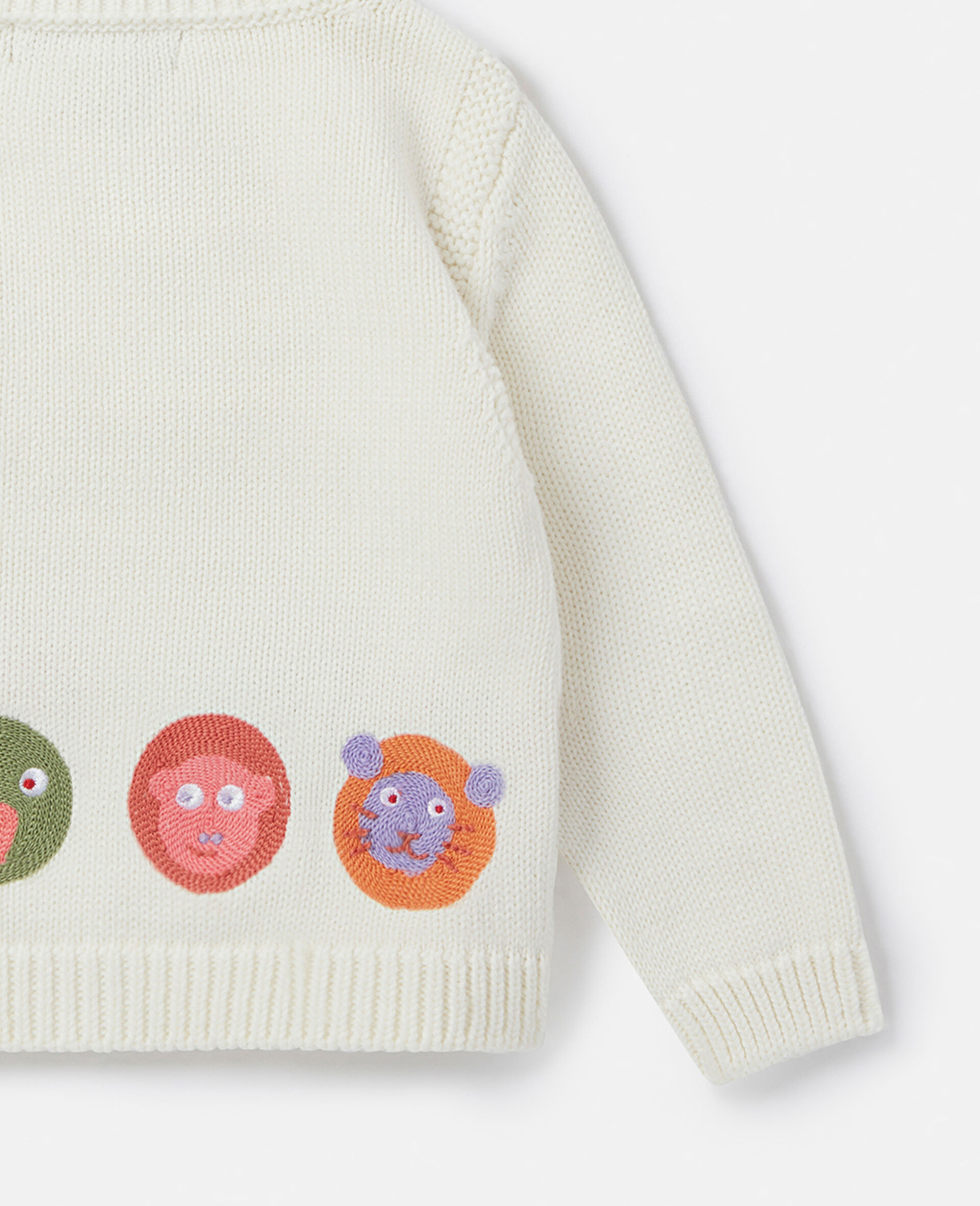 Animal Motif Cardigan-Cream-large Animal Motif Cardigan-Cream-large image number 3