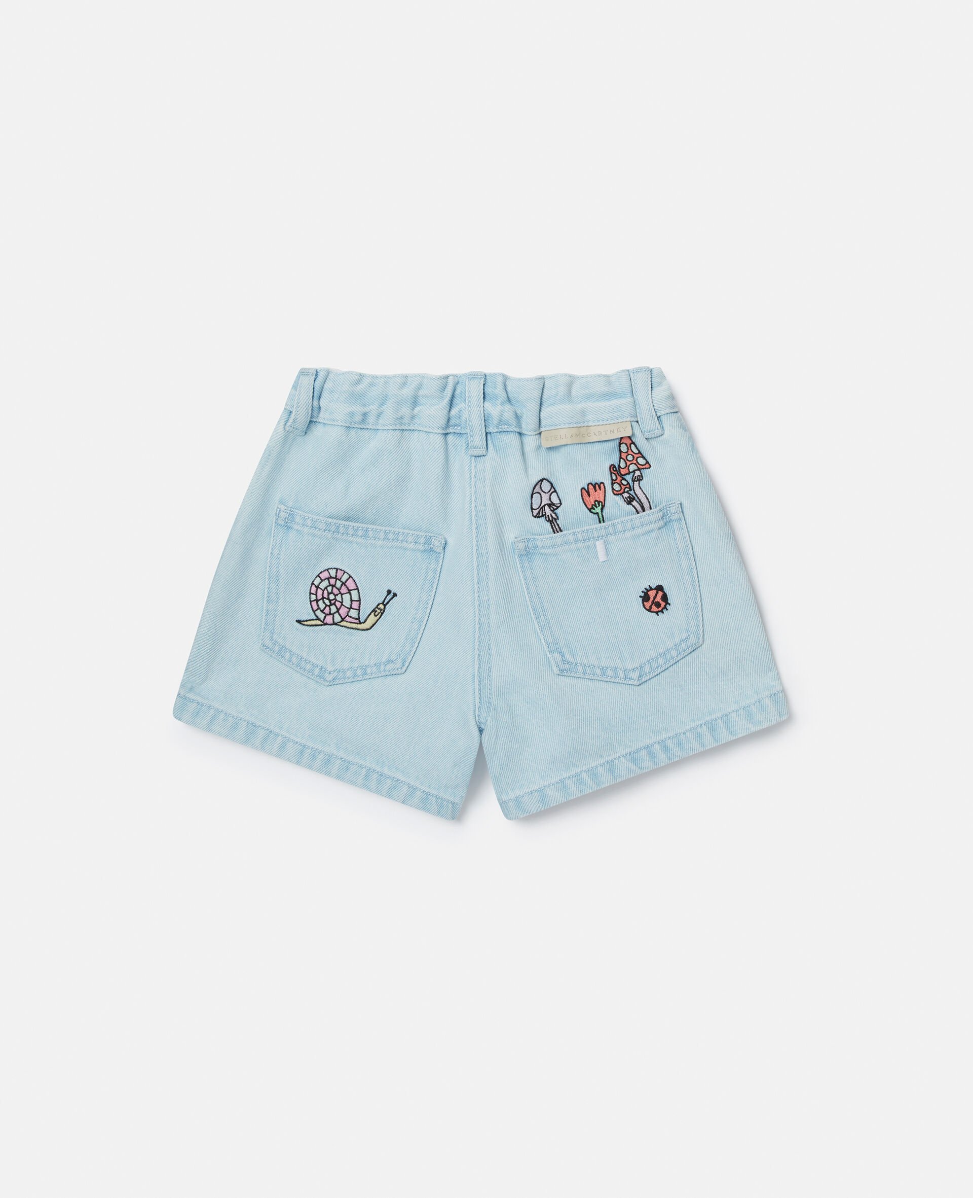 Woodland Friends Denim Shorts-Blue-large Woodland Friends Denim Shorts-Blue-large image number 2
