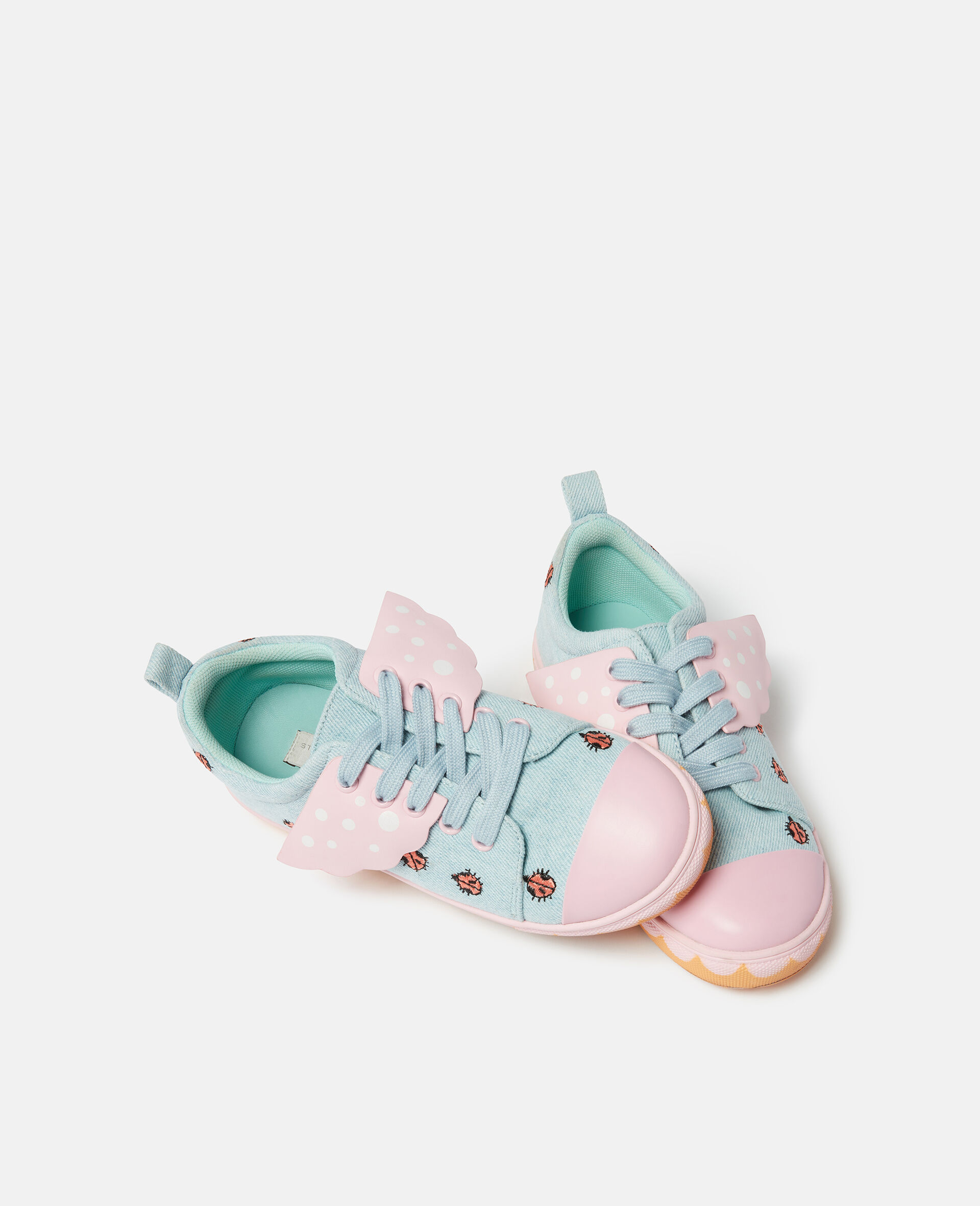 Ladybird Lace-Up Canvas Trainers-Pink-large image number 3