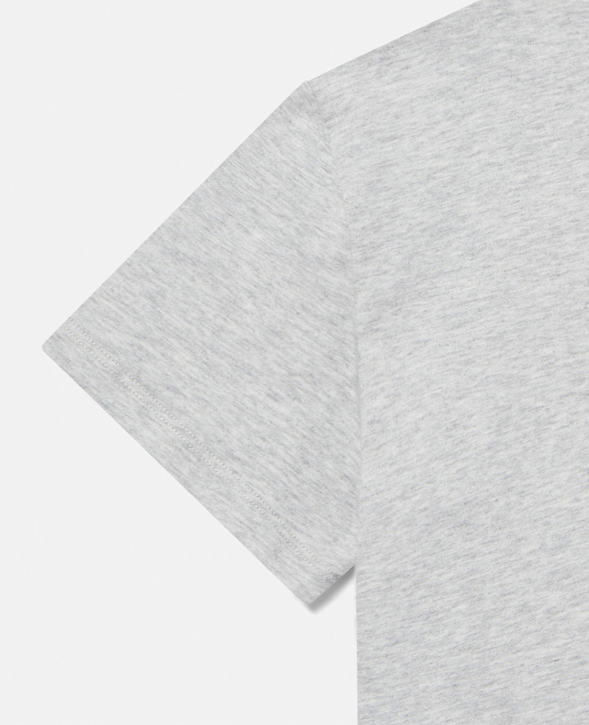 Go For It Print Cotton T‐Shirt-Grey-large image number 3