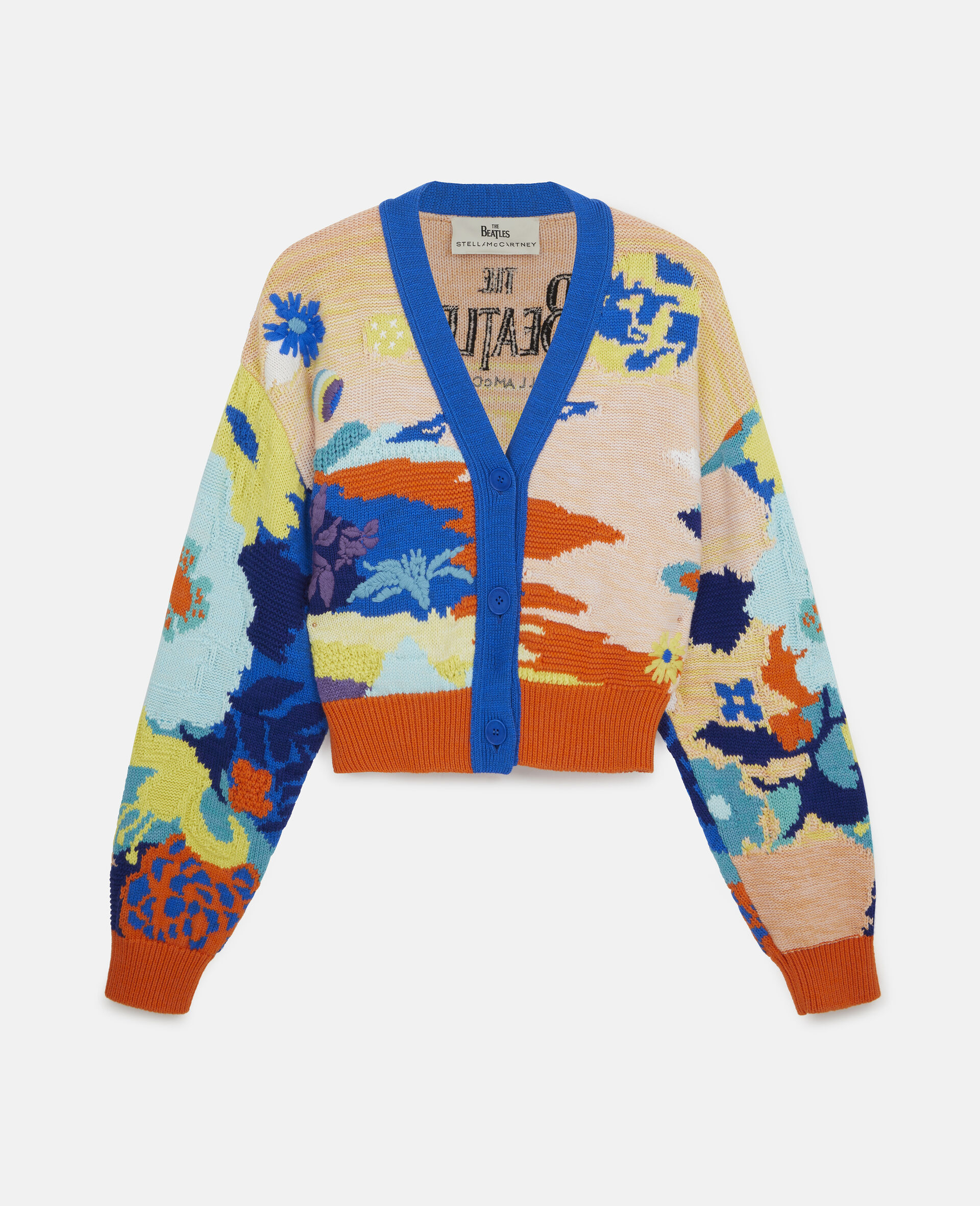 Get Back Cropped Cardigan -Multicoloured-large image number 0