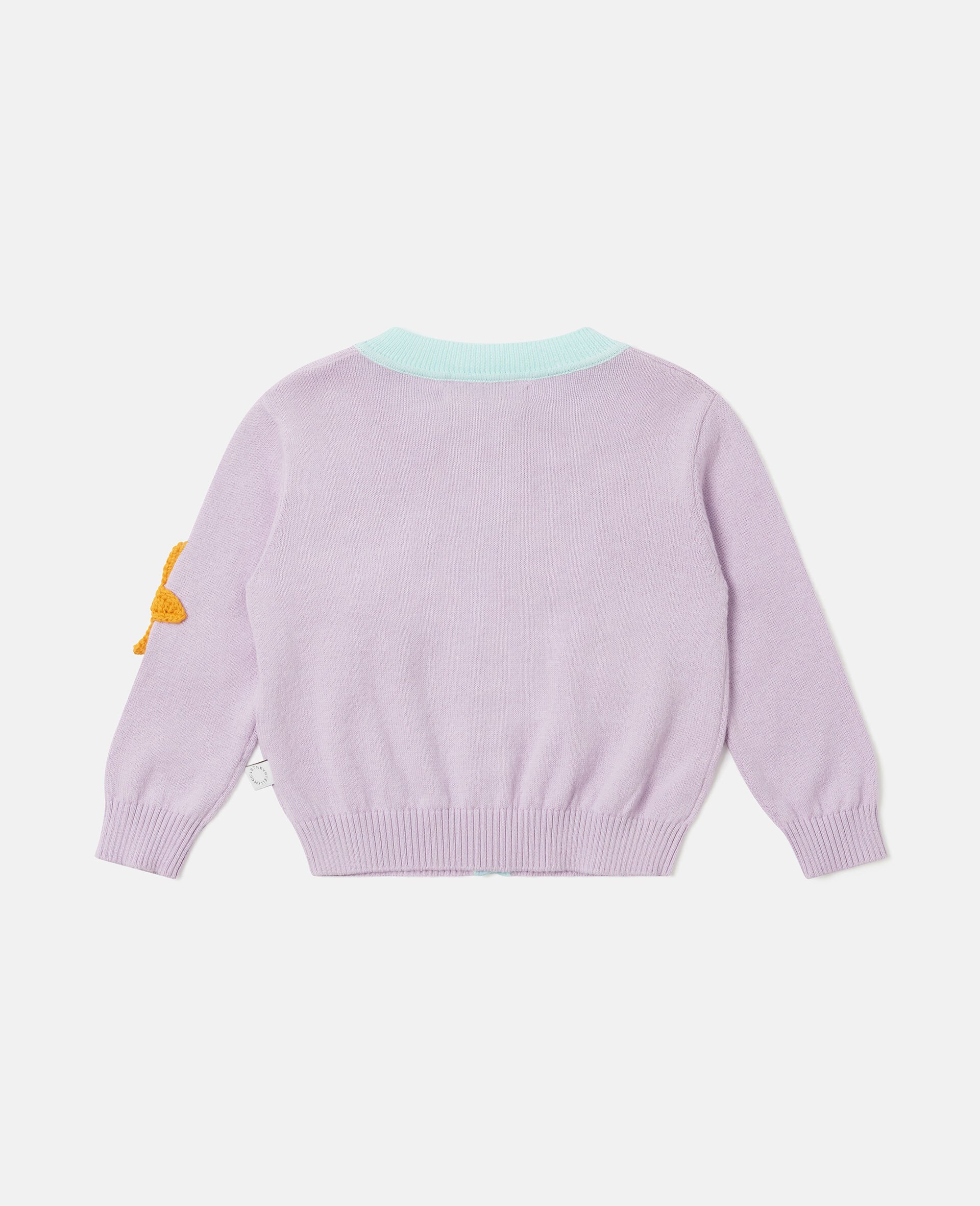 Starfish Patch Cardigan-Purple-large image number 2