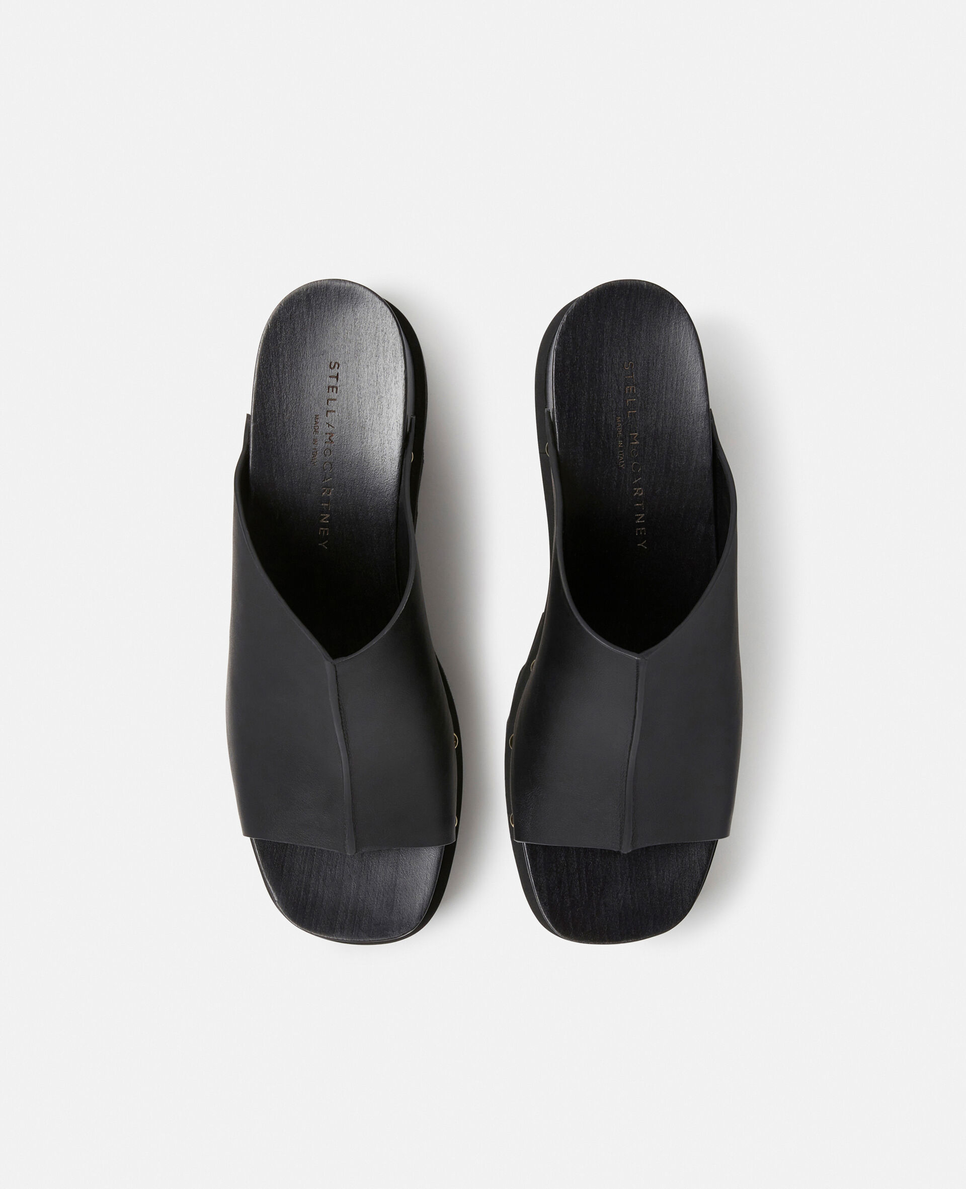 Elyse Studded Slide Wedge Sandals-Black-large image number 2