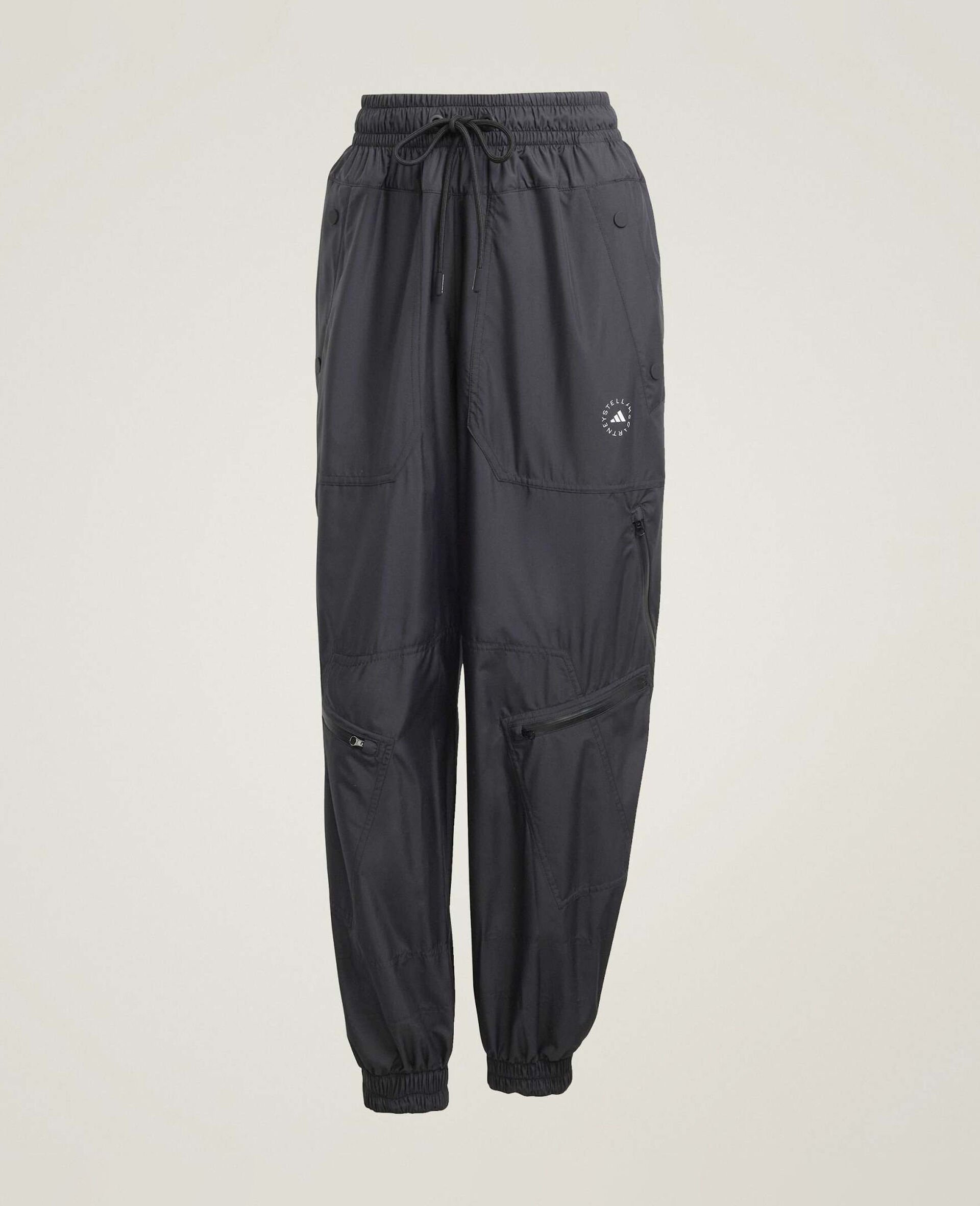 Pantaloni della Tuta in Maglia con Zip-Nero-medium