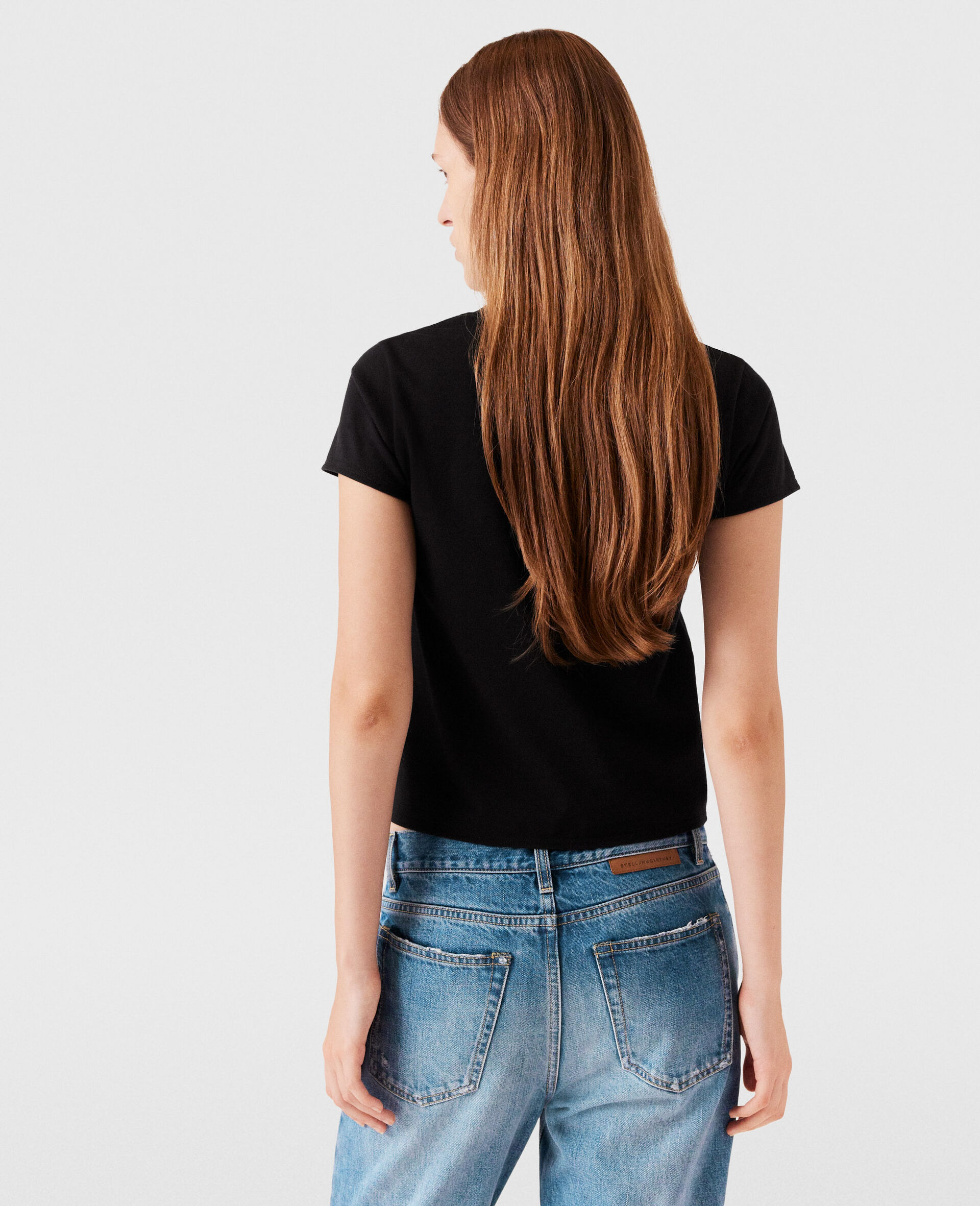 Logo Charm T-Shirt-Black-large image number 3