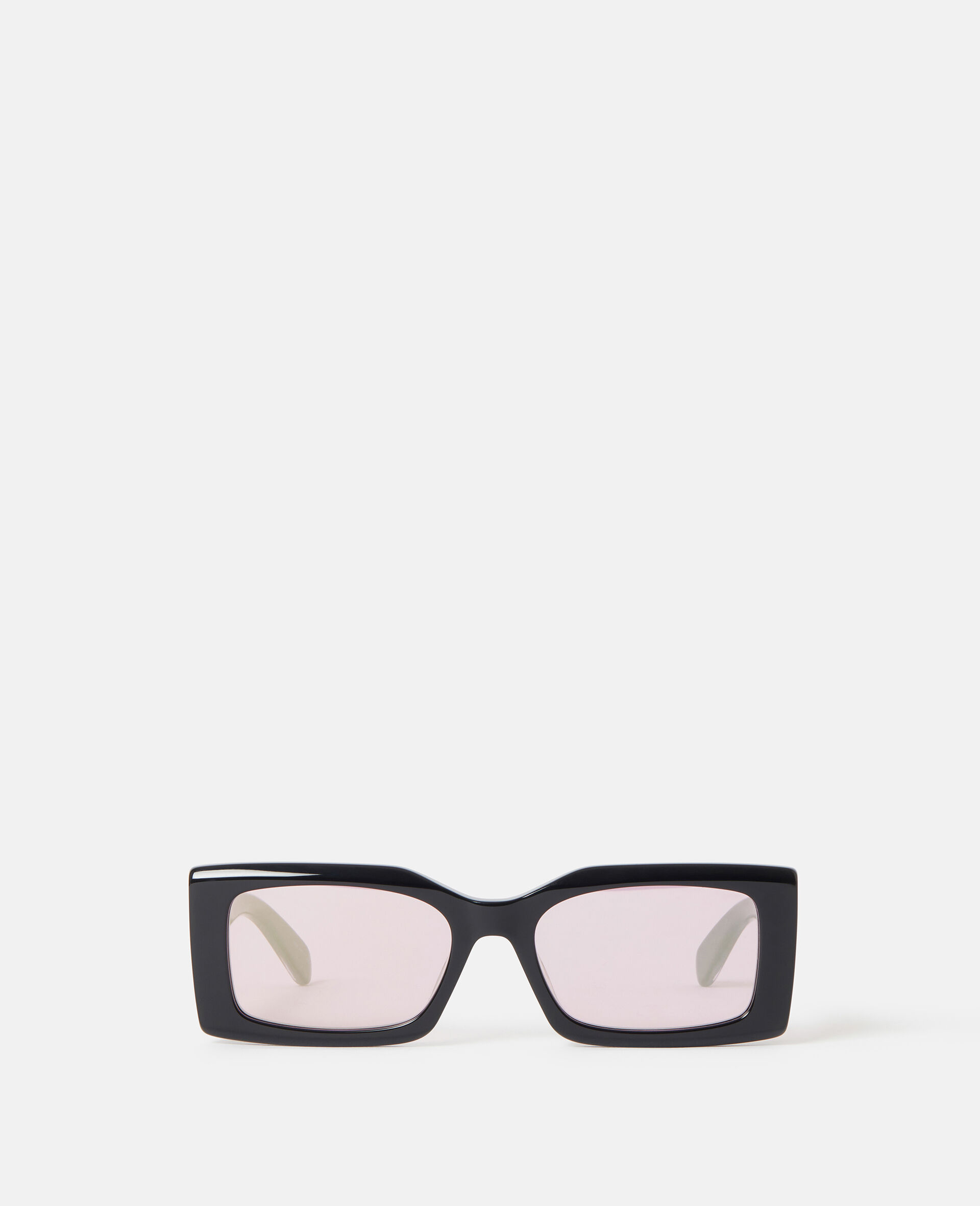Logo-Engraved Rectangular Sunglasses-ブラック-large image number 0