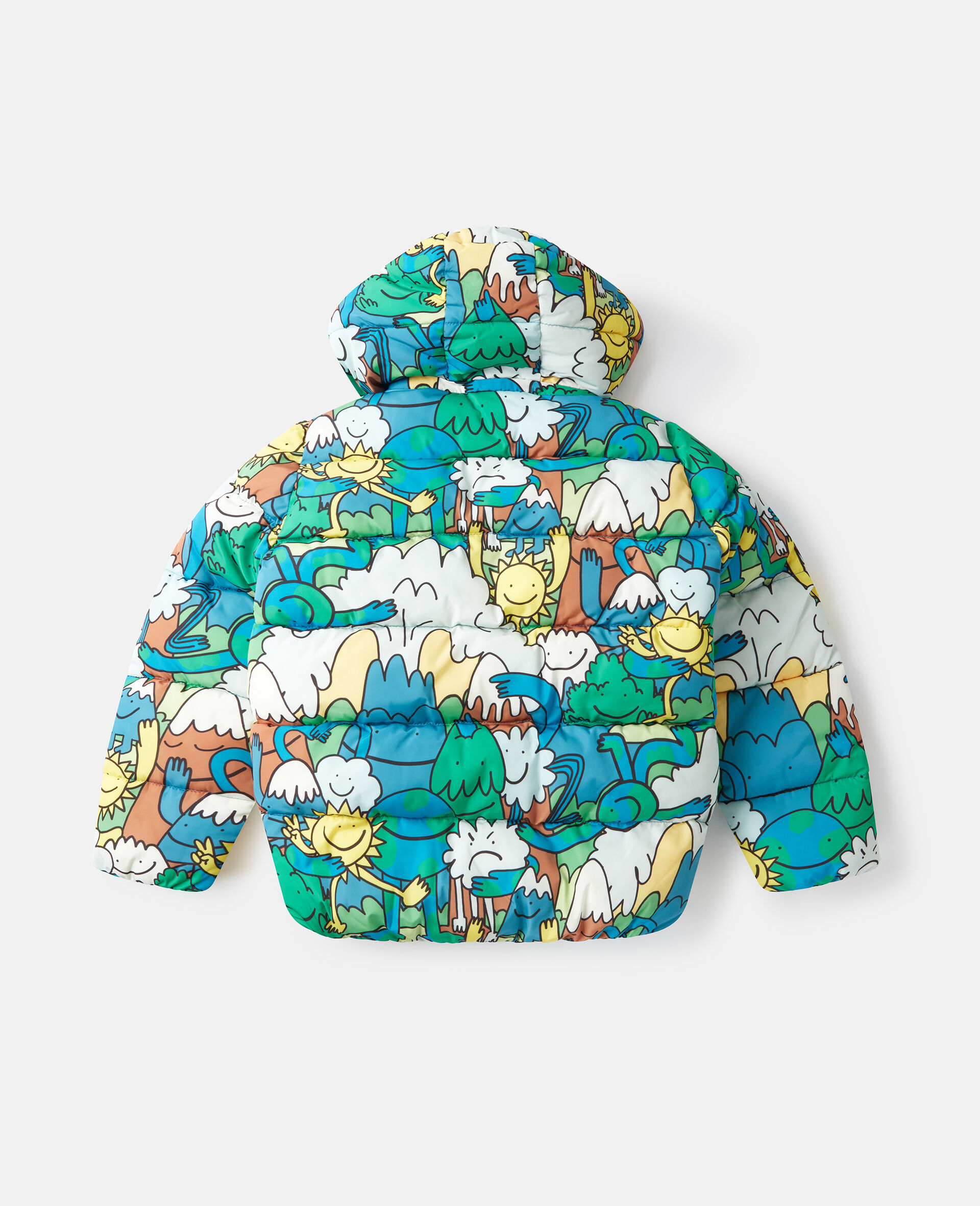 Earth Friends Print Raincoat-Multicolour-large image number 2
