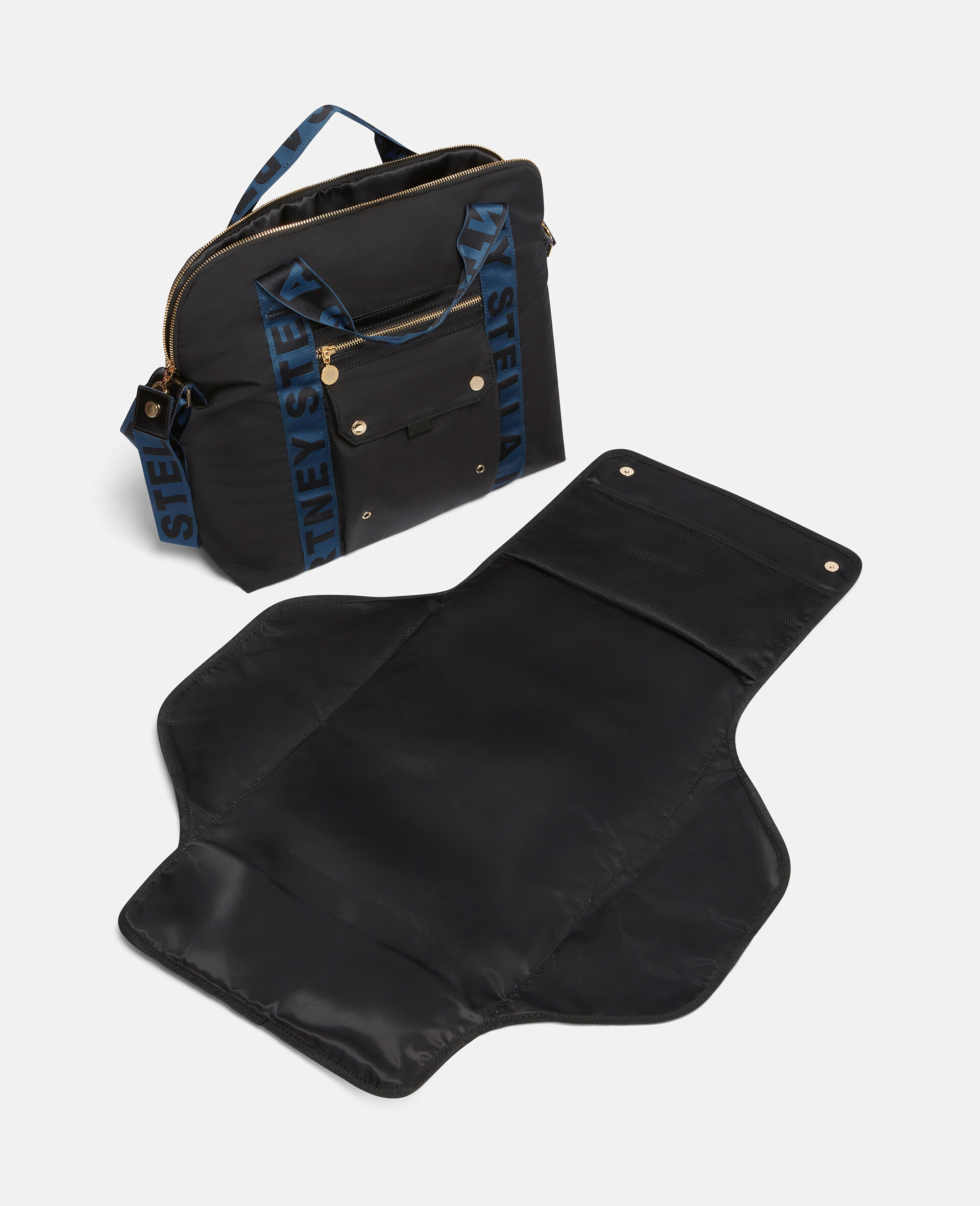 Borsa per Pannolini con Logo-Nero-large image number 2