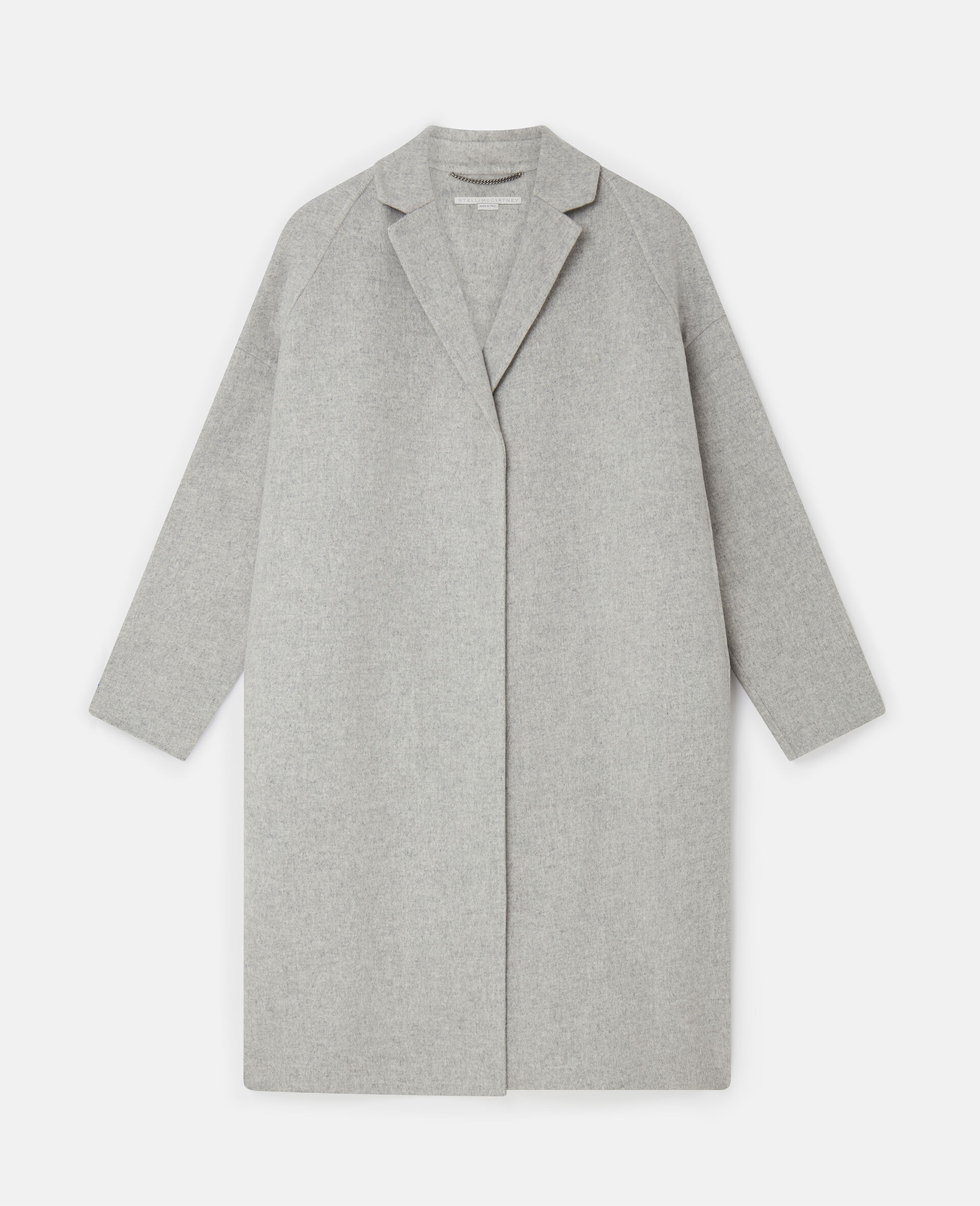 Tailored Wool Peacoat-Grey-large image number 0