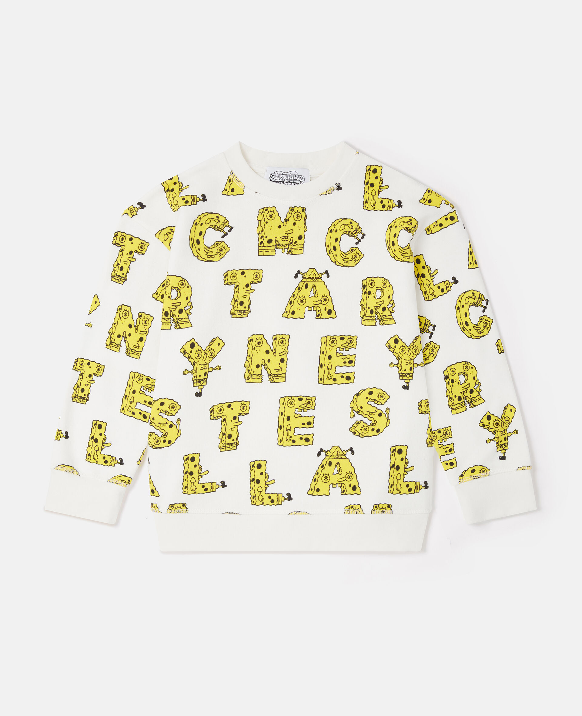 SpongeBob Graphic Sweatshirt-Cream-large image number 0
