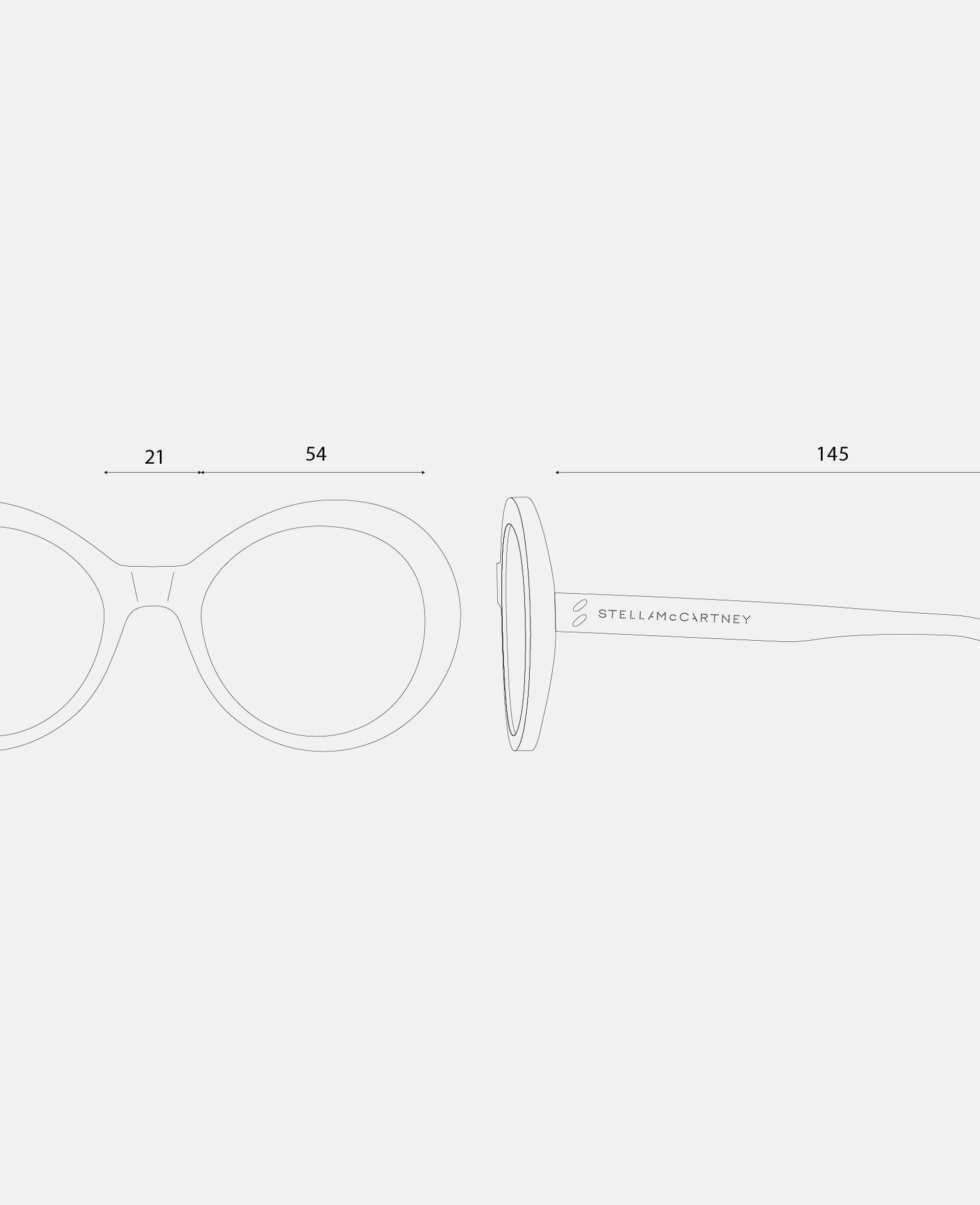 Falabella Pin Round Sunglasses-Black-large image number 3